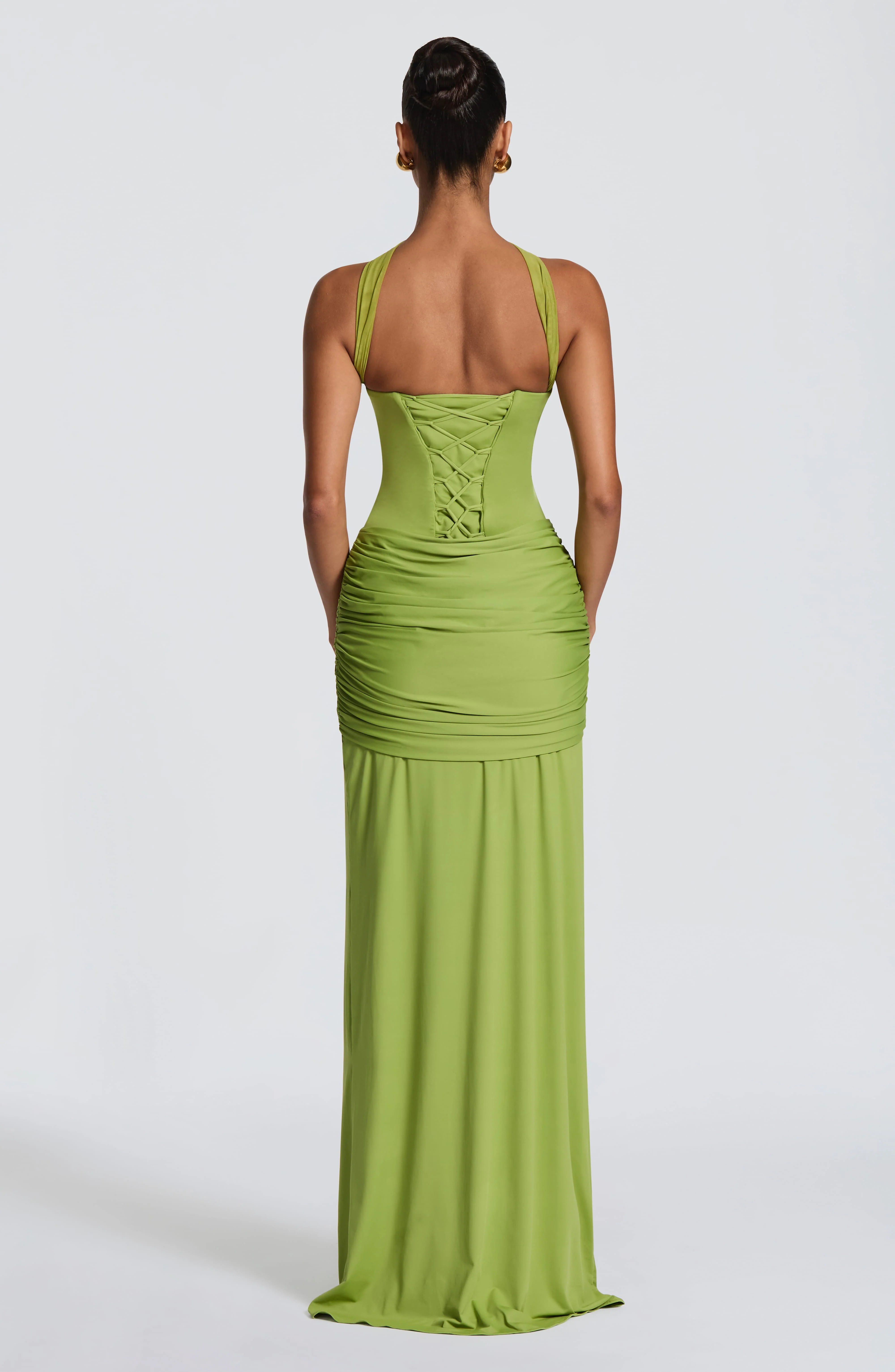 Gia Maxi Dress - Olive - Image 3