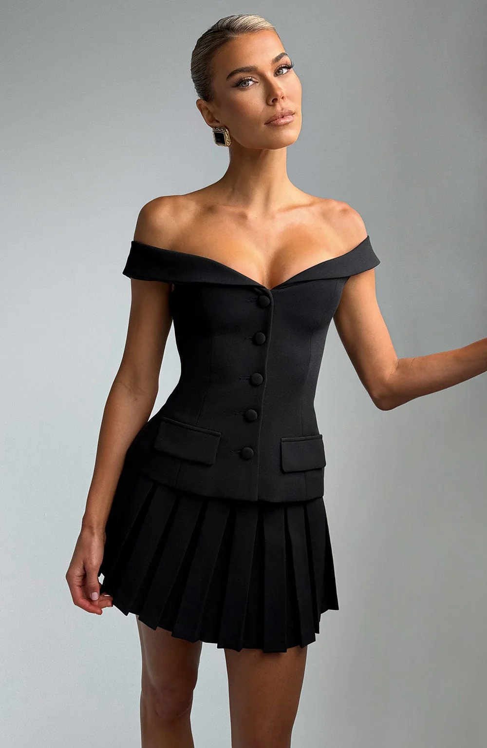Gretchen Mini Skirt - Black - Image 2