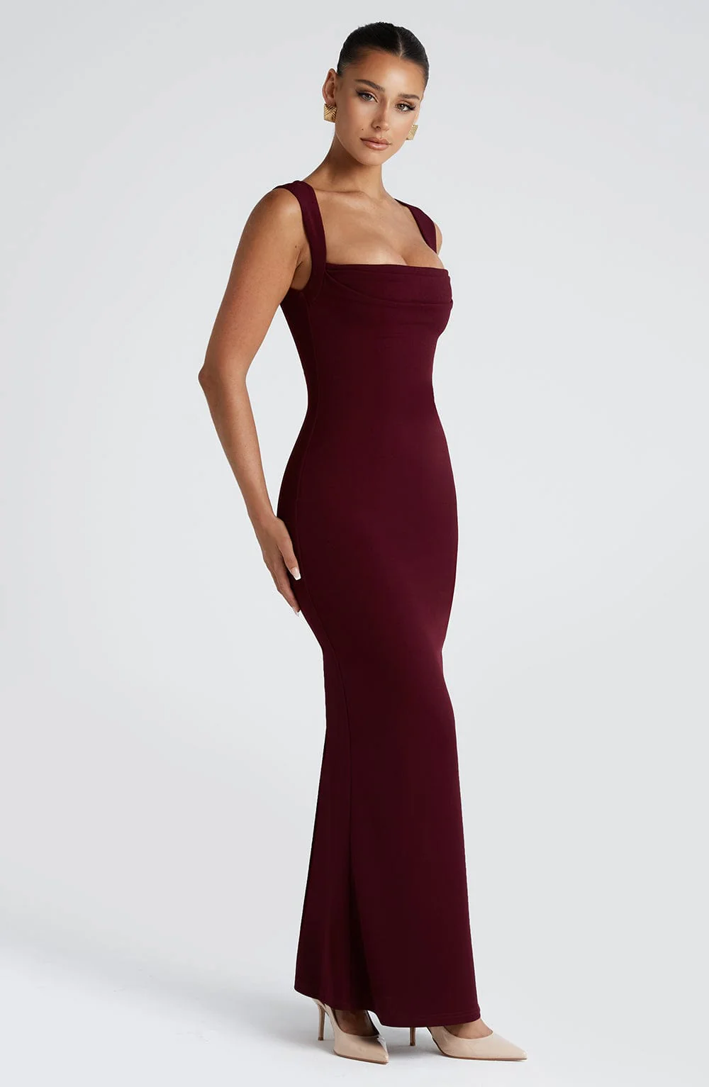 Helena Maxi Dress - Cherry Lacquer - Image 6