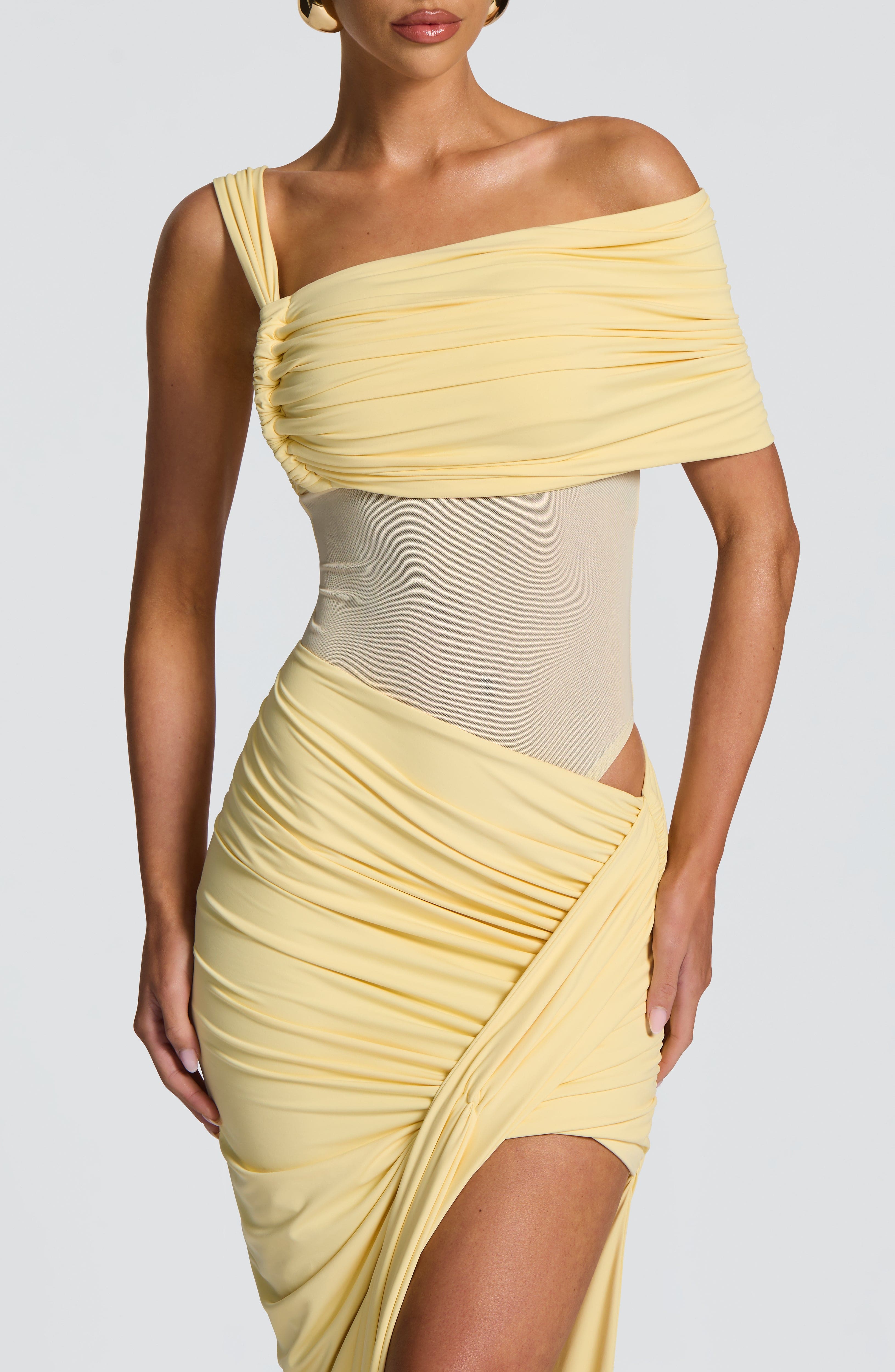 Henrietta Maxi Skirt - Lemon - Image 3