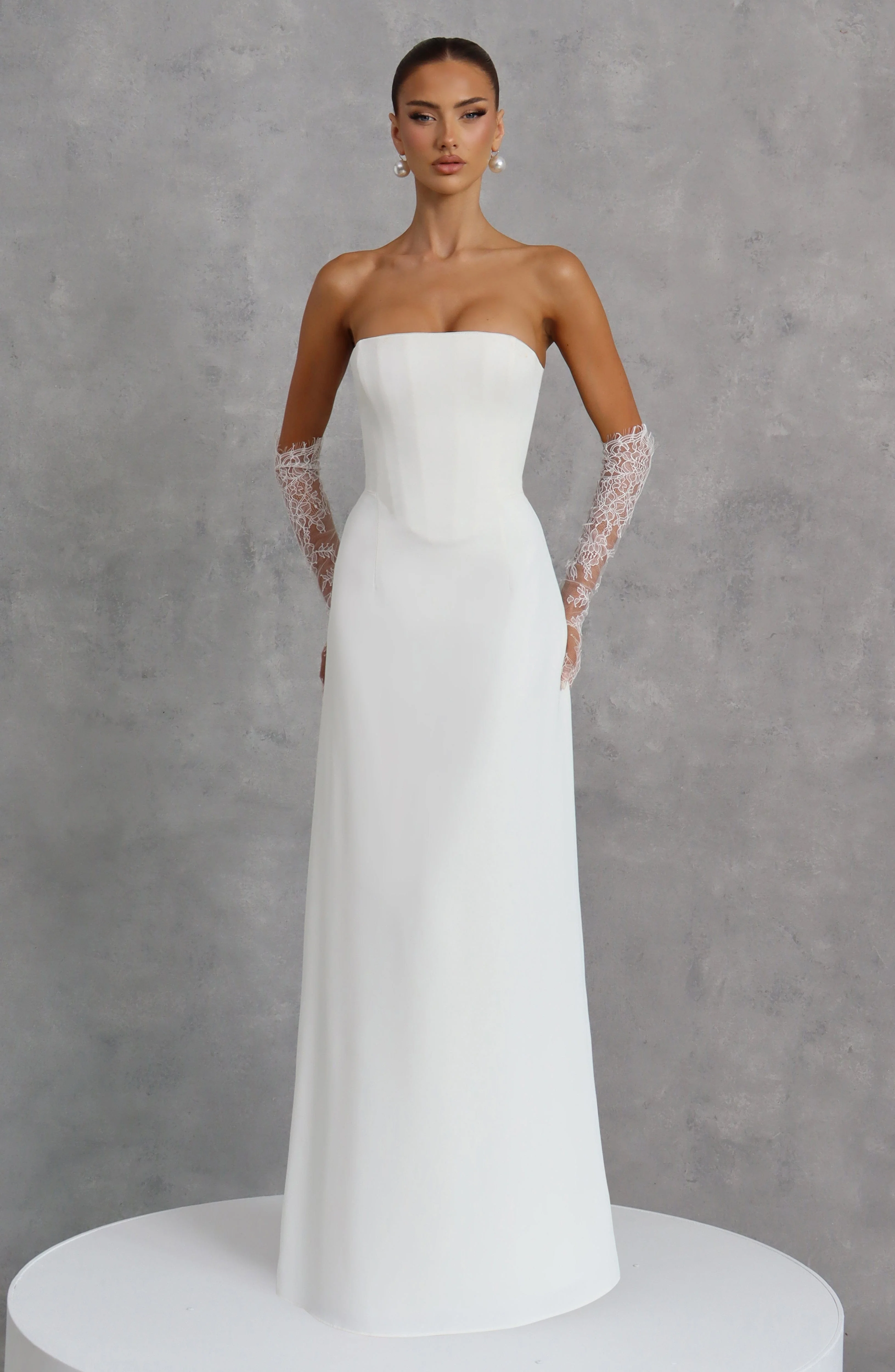 Irmina Maxi Dress - Ivory - Image 4