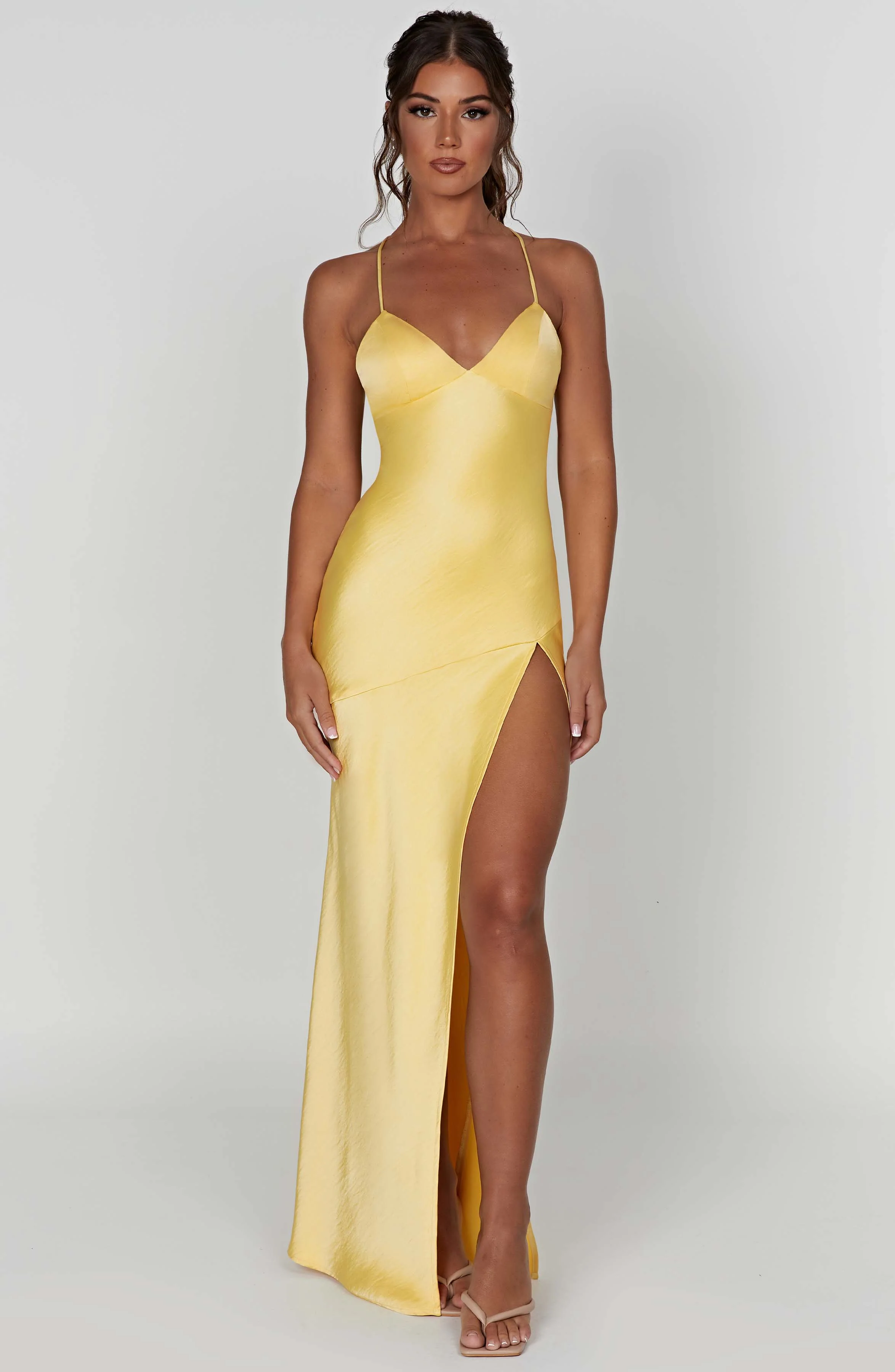 Isobel Maxi Dress - Lemon - Image 11