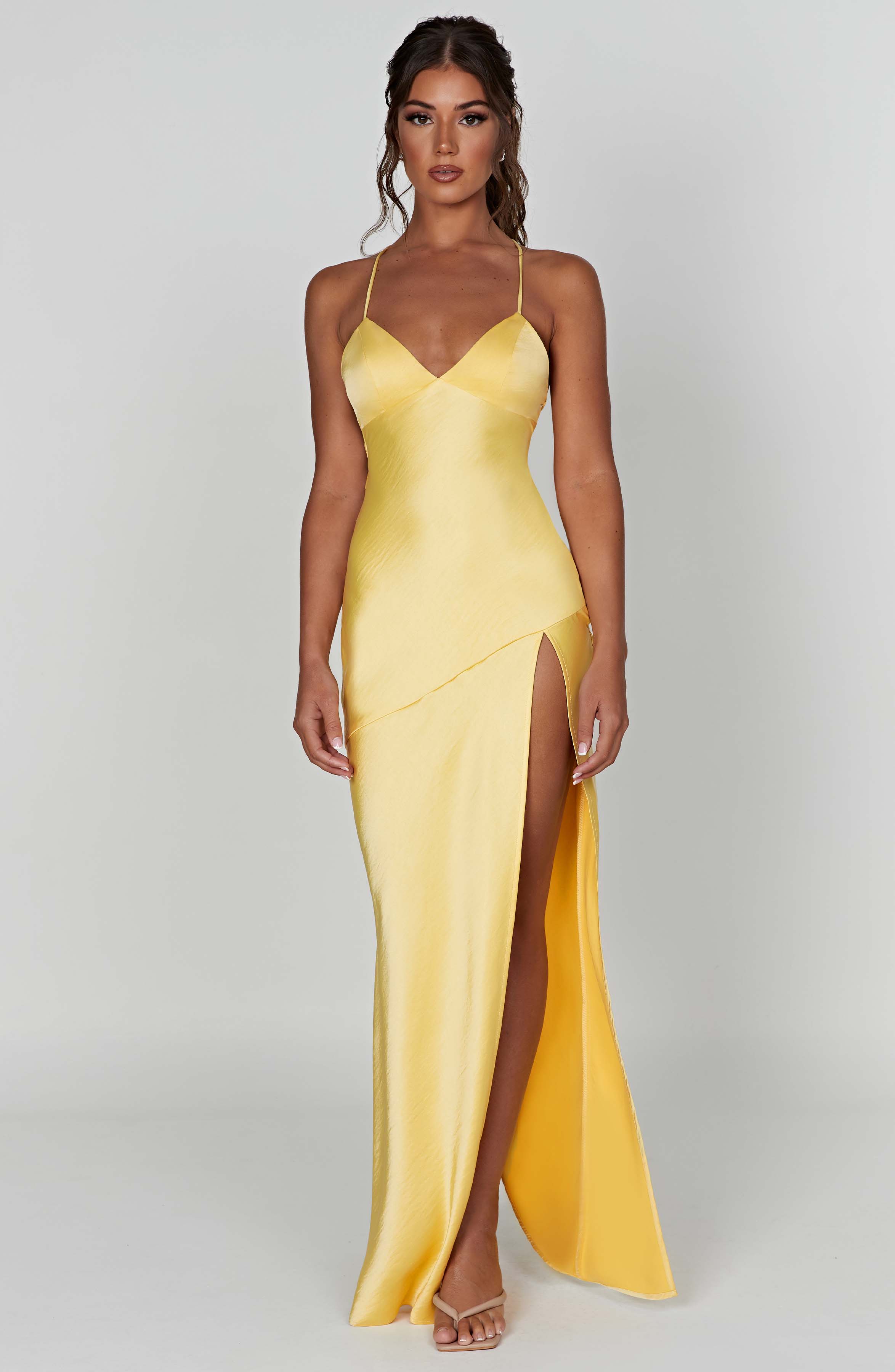Isobel Maxi Dress - Lemon - Image 7