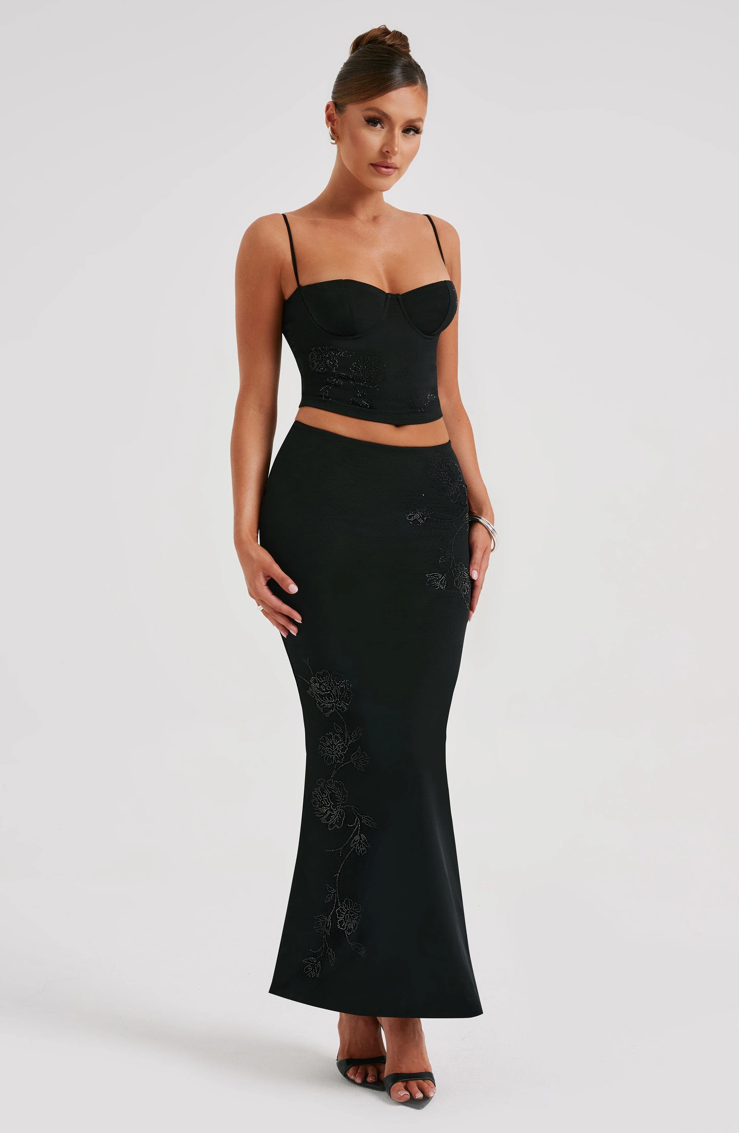 Izi Maxi Skirt - Black - Image 4