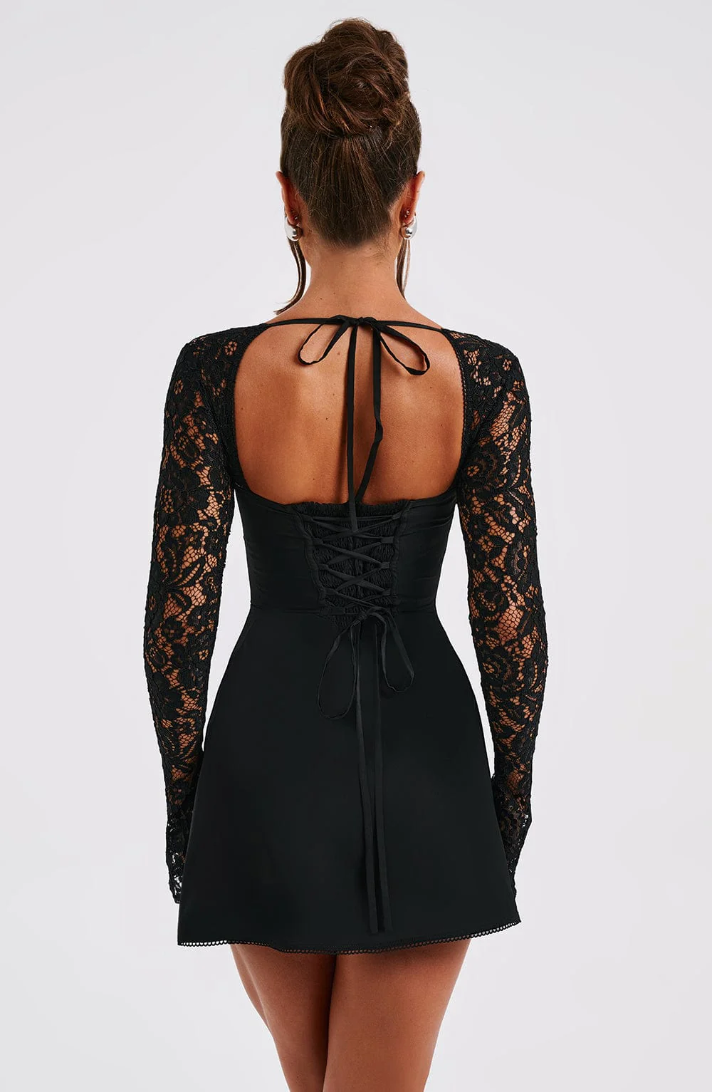 Jacinta Mini Dress - Black - Image 8