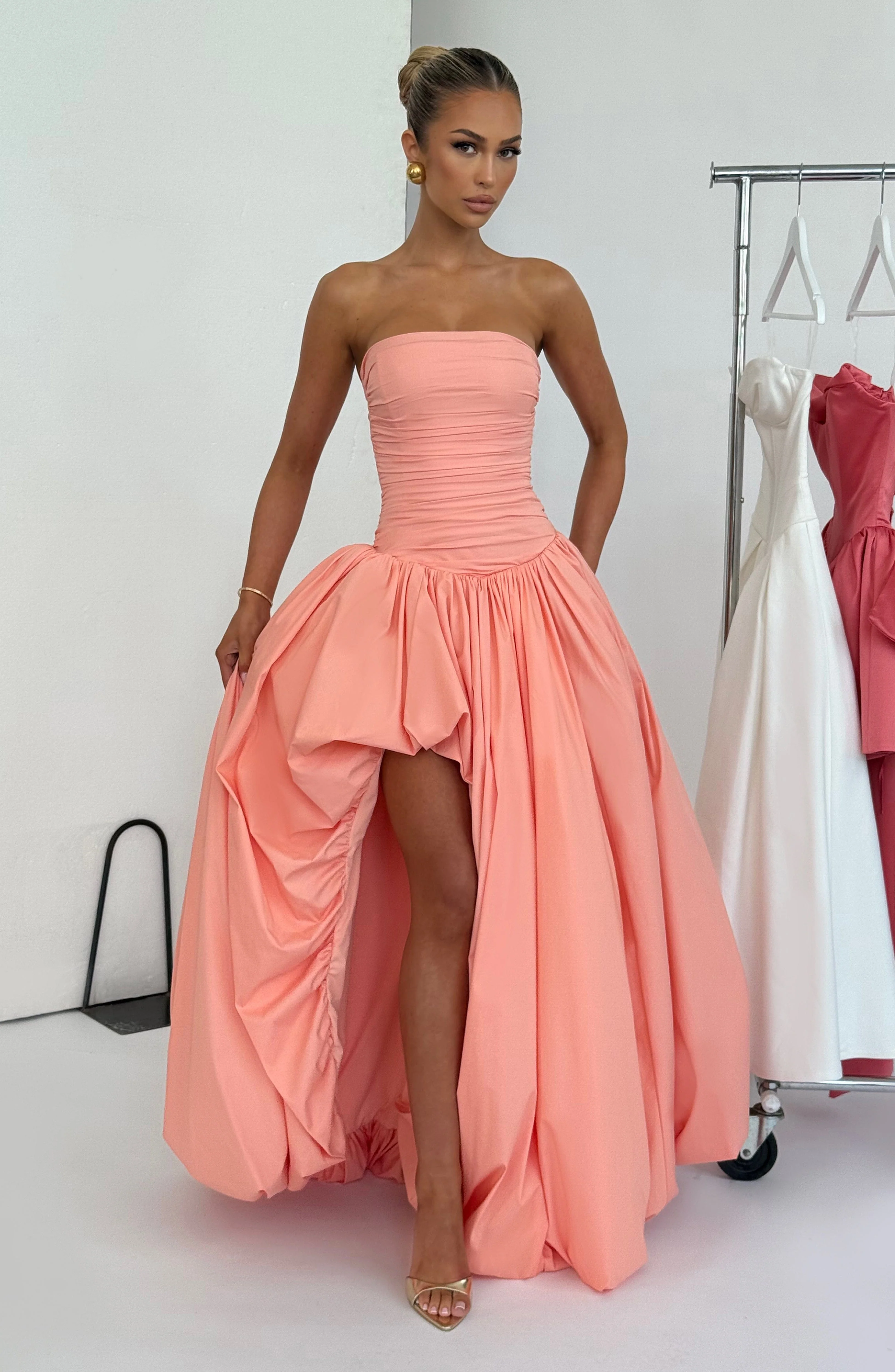 Jillian Maxi Dress - Peach - Image 5