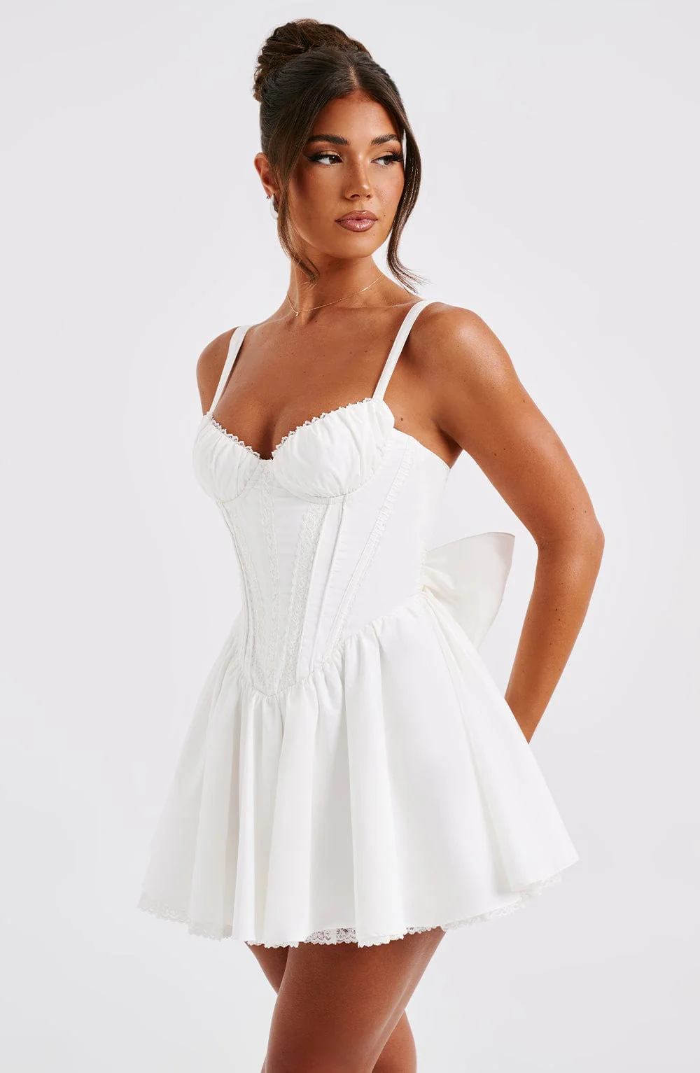 Josie Mini Dress - White - Image 7