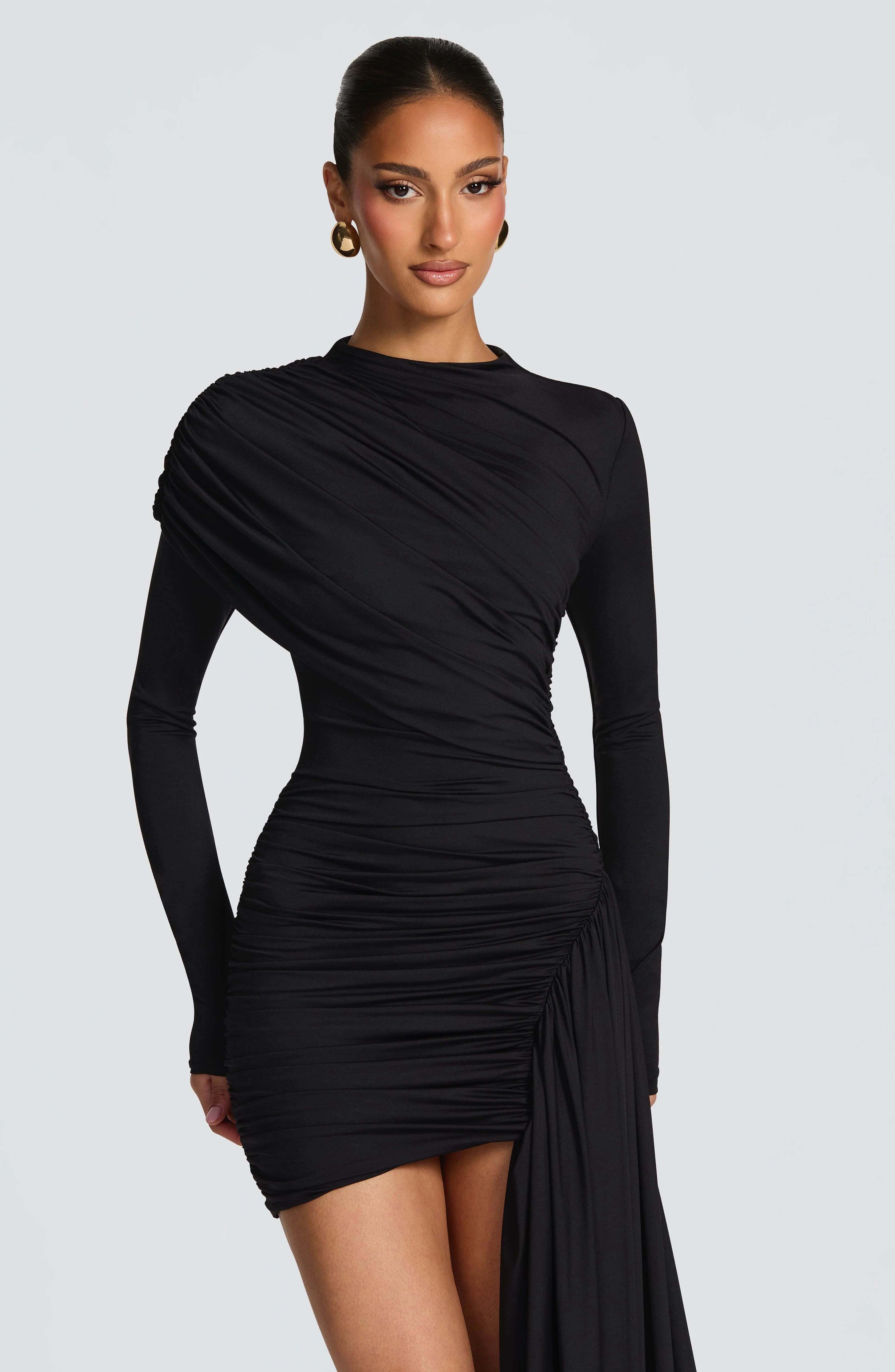 Jovanna Mini Dress - Black - Image 3