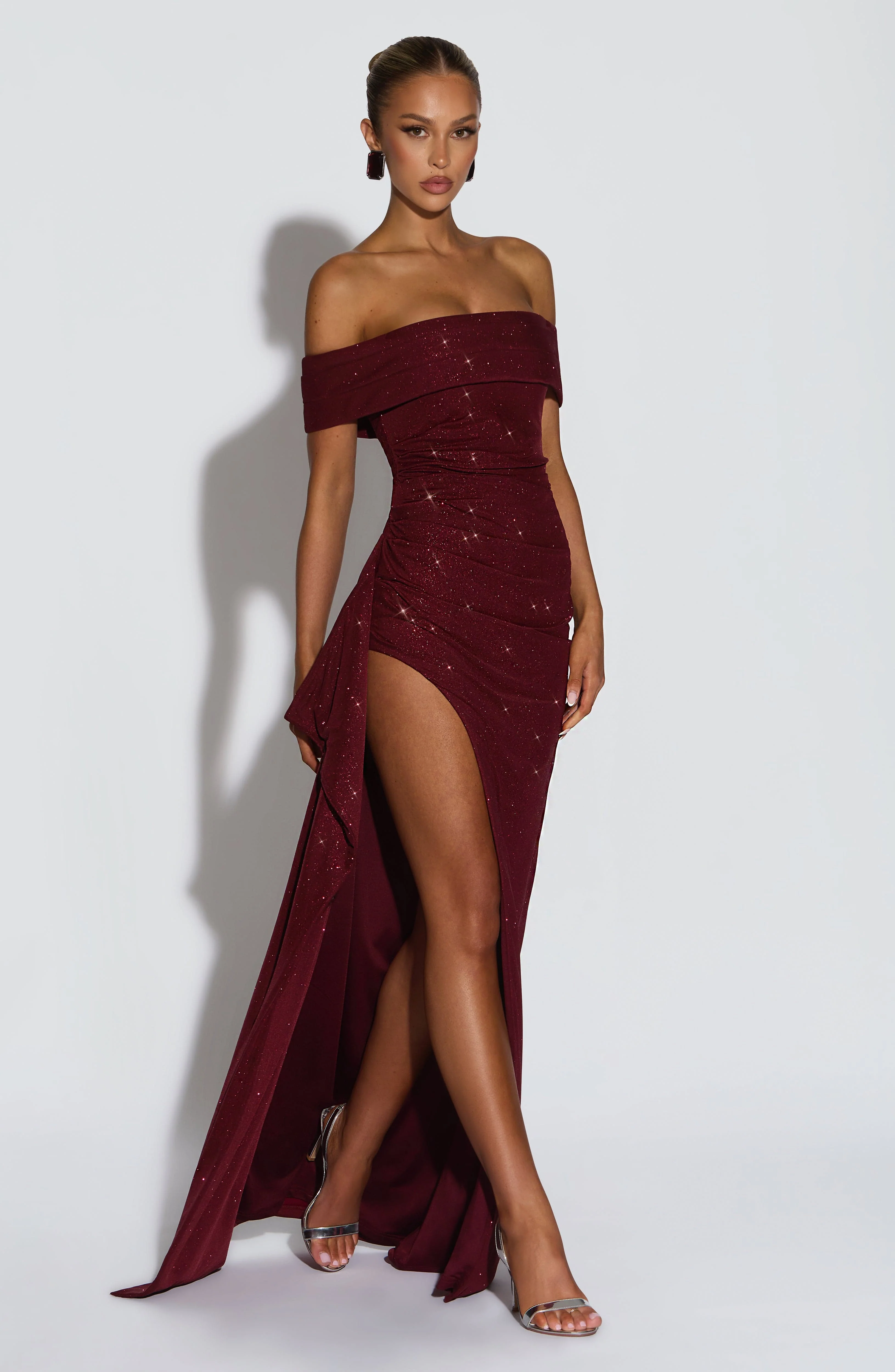 Joyce Maxi Dress - Wine Sparkle - Image 2