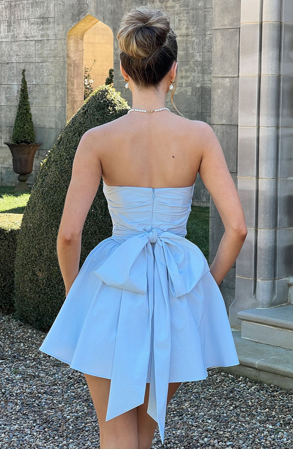 Katrina Mini Dress - Blue - Image 2