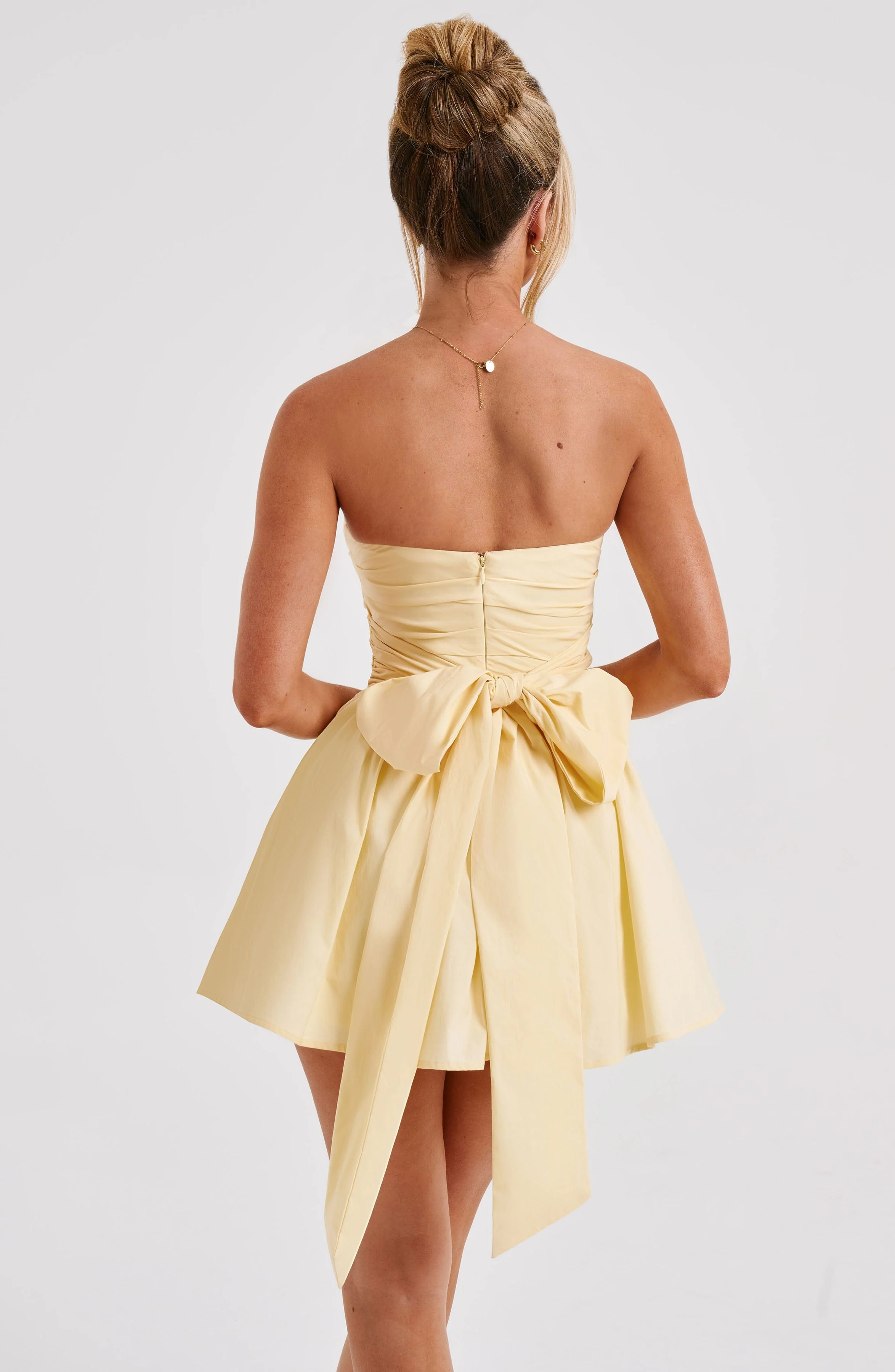 Katrina Mini Dress - Lemon - Image 7