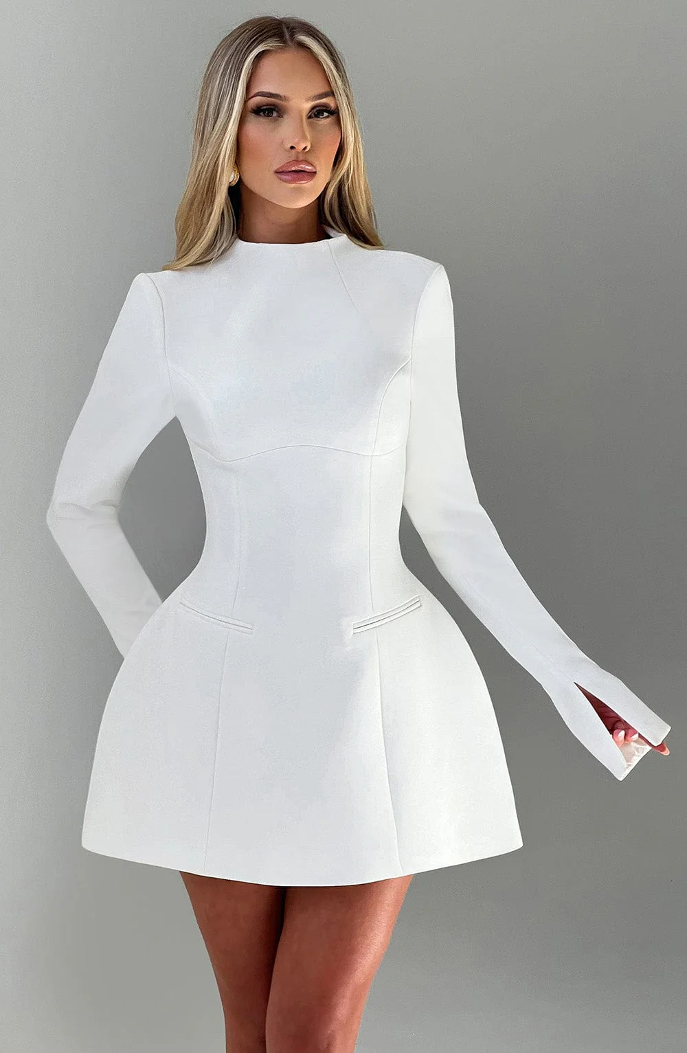 Kelly Mini Dress - Ivory - Image 18