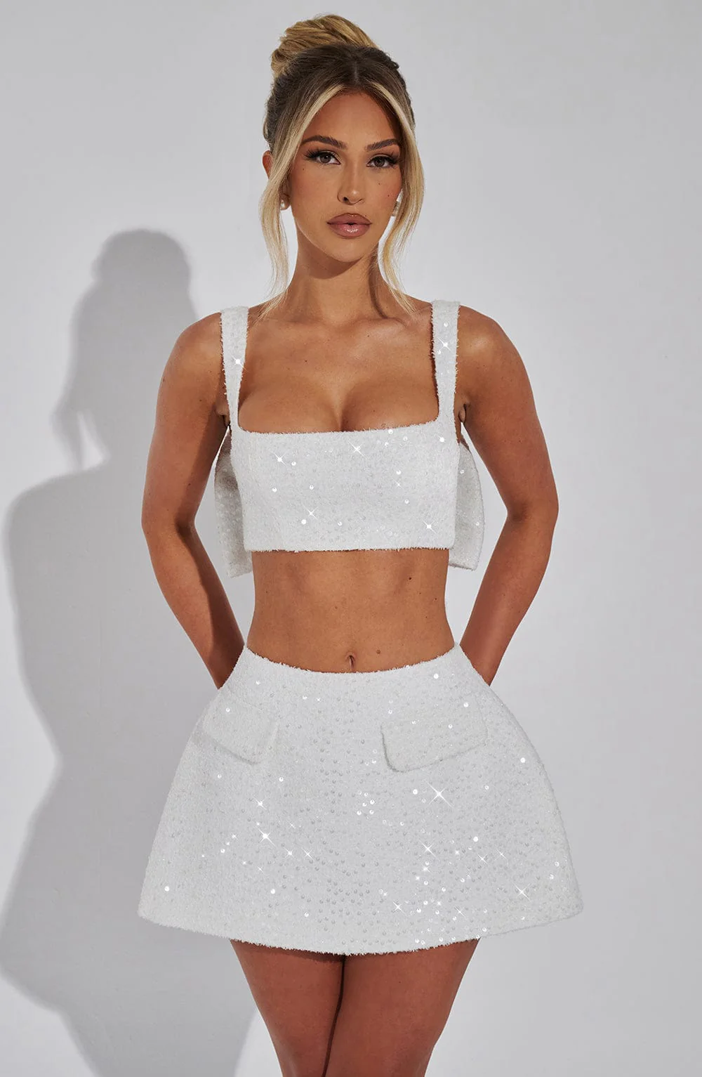 Kiri Mini Skirt - Ivory - Image 3