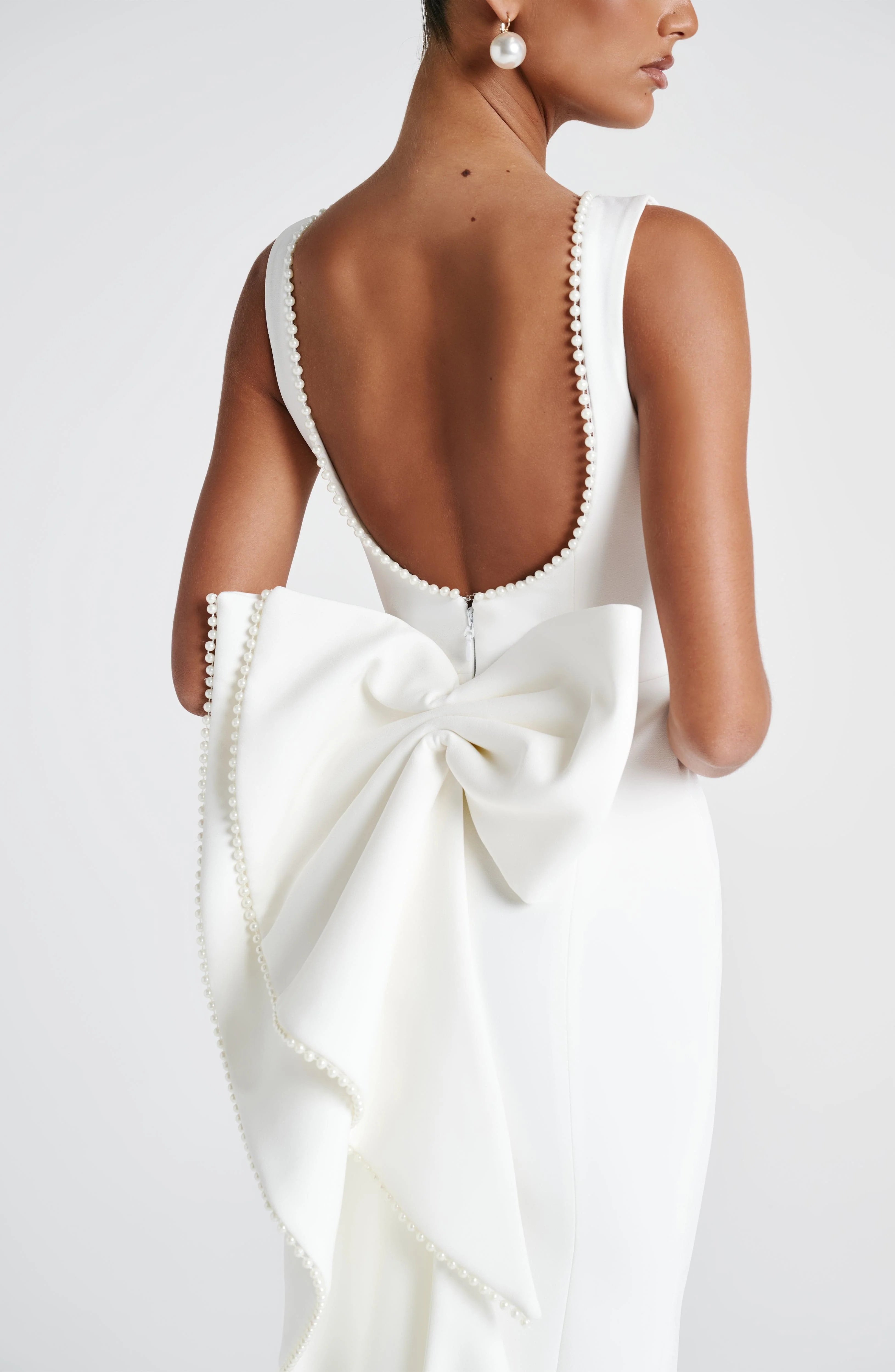 Lana Midaxi Dress - Ivory - Image 6
