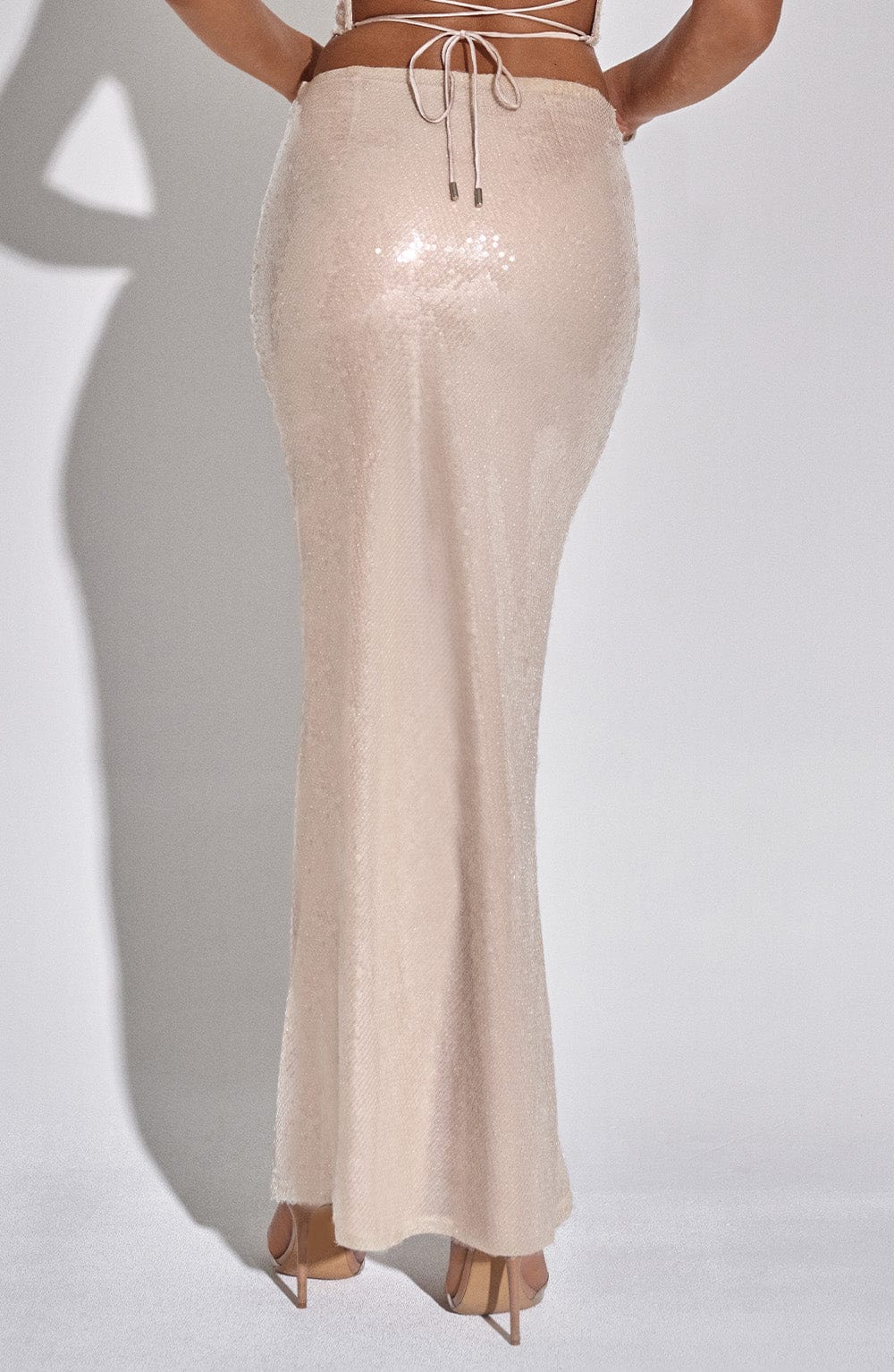 Larisa Maxi Skirt - Nude - Image 6
