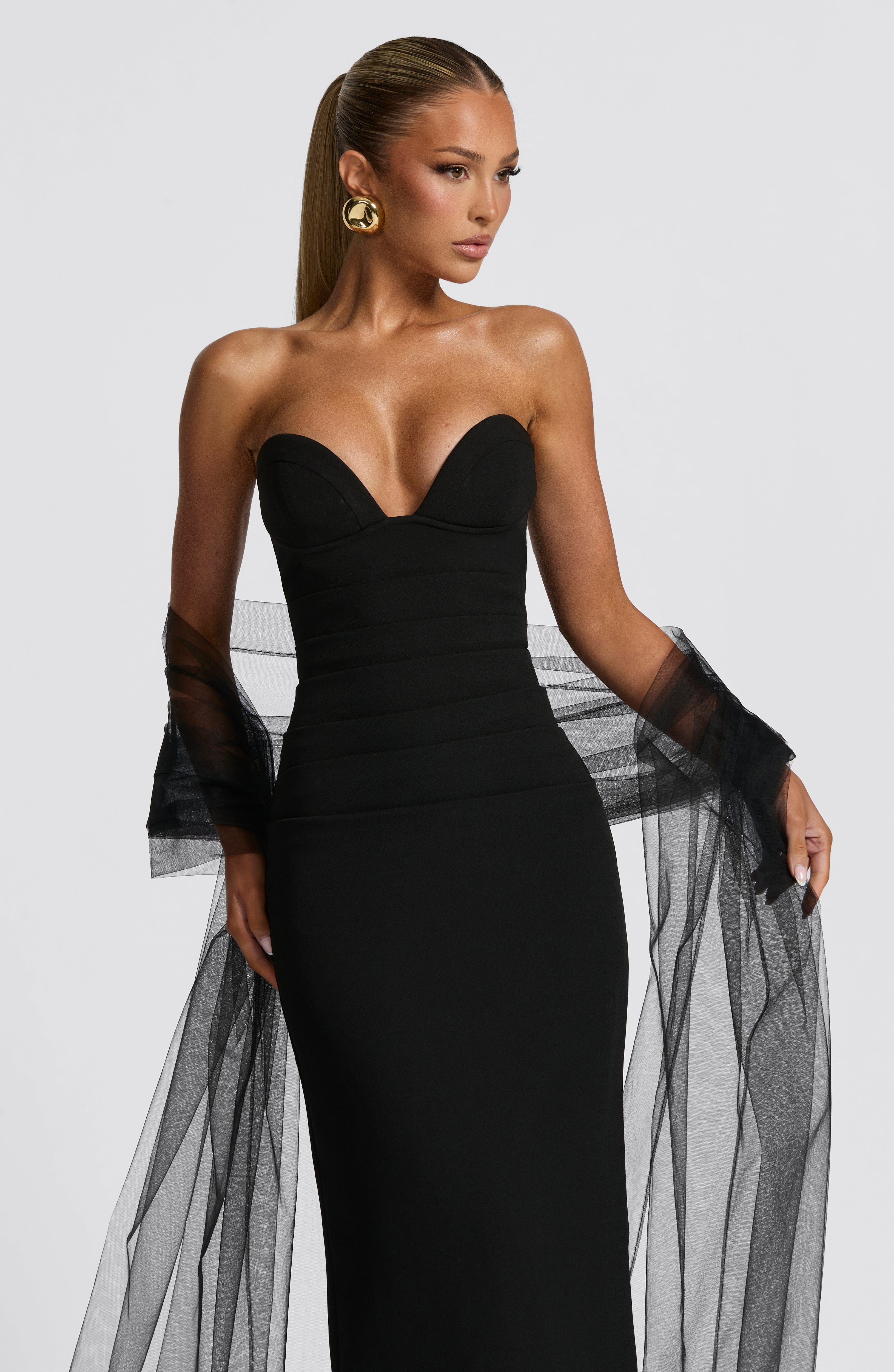 Lindsey Maxi Dress - Black - Image 15