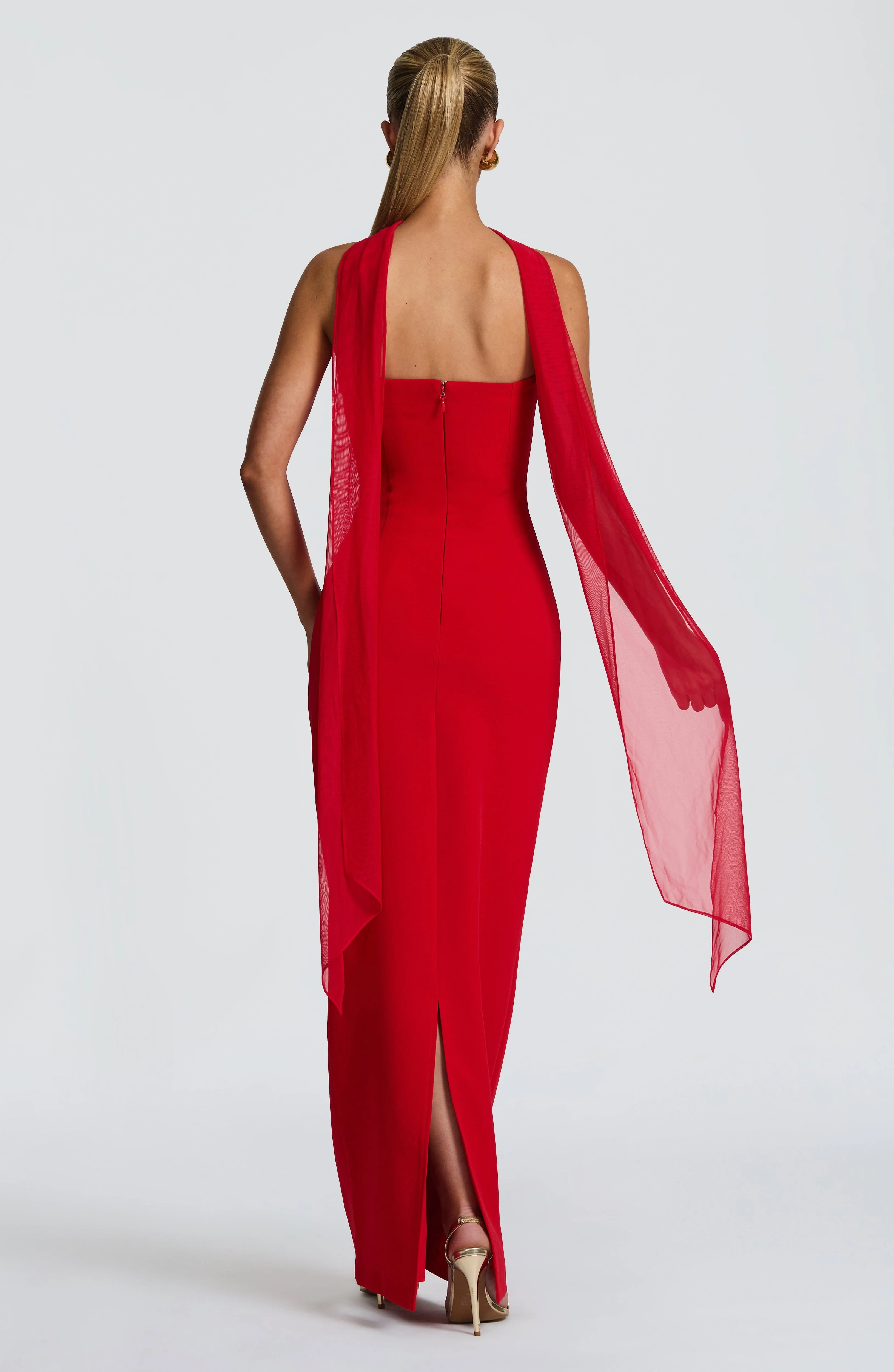 Lindsey Maxi Dress - Red - Image 7