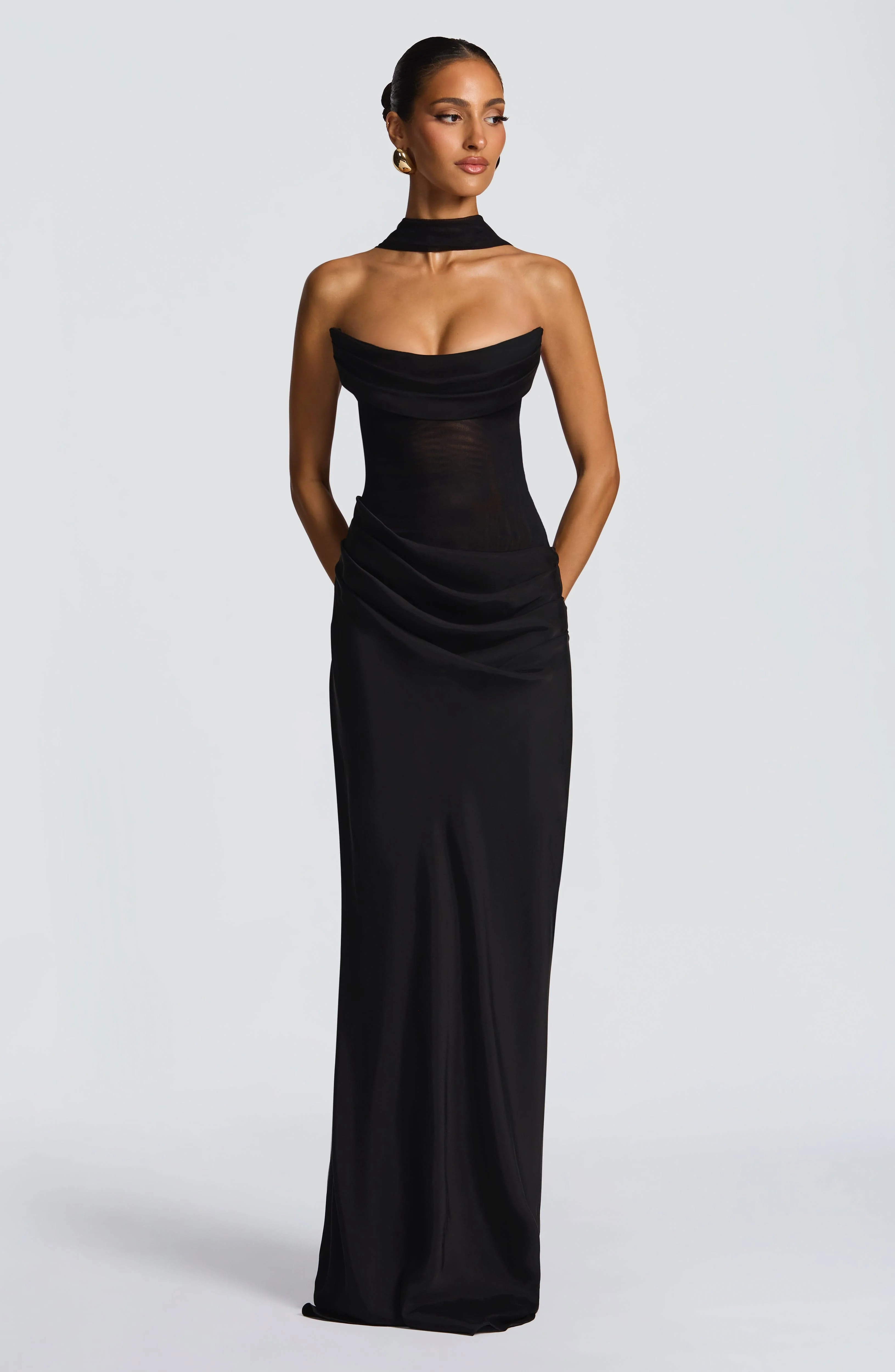 Liora Maxi Dress - Black - Image 3