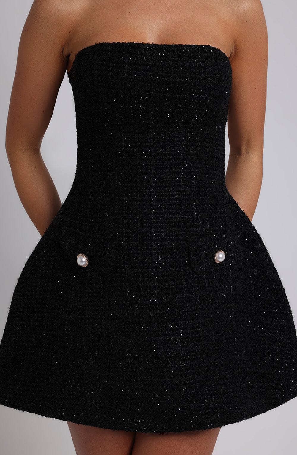 Lottie Mini Dress - Black - Image 4