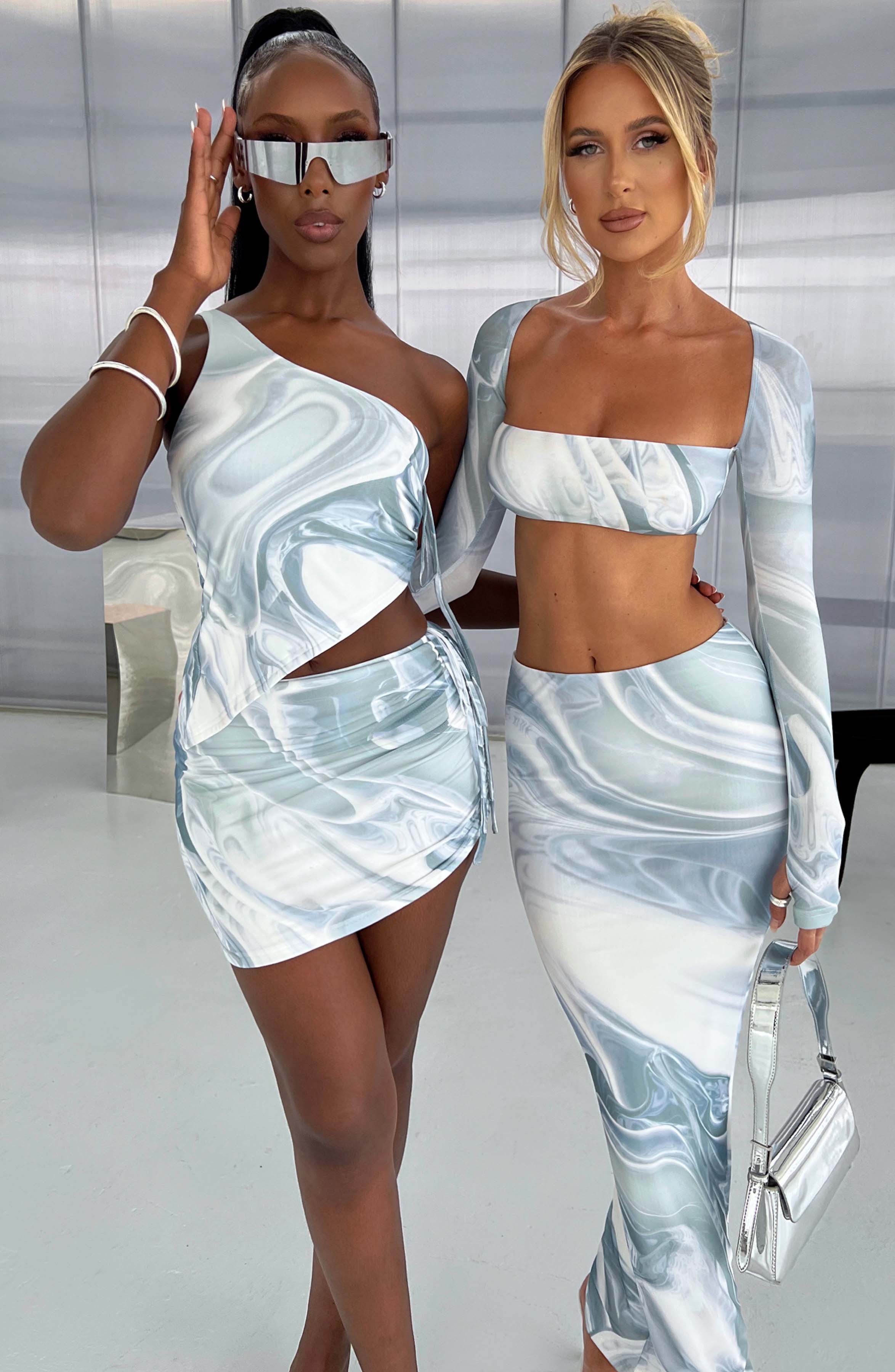 Lucianna Top - Grey Haze Print - Image 11