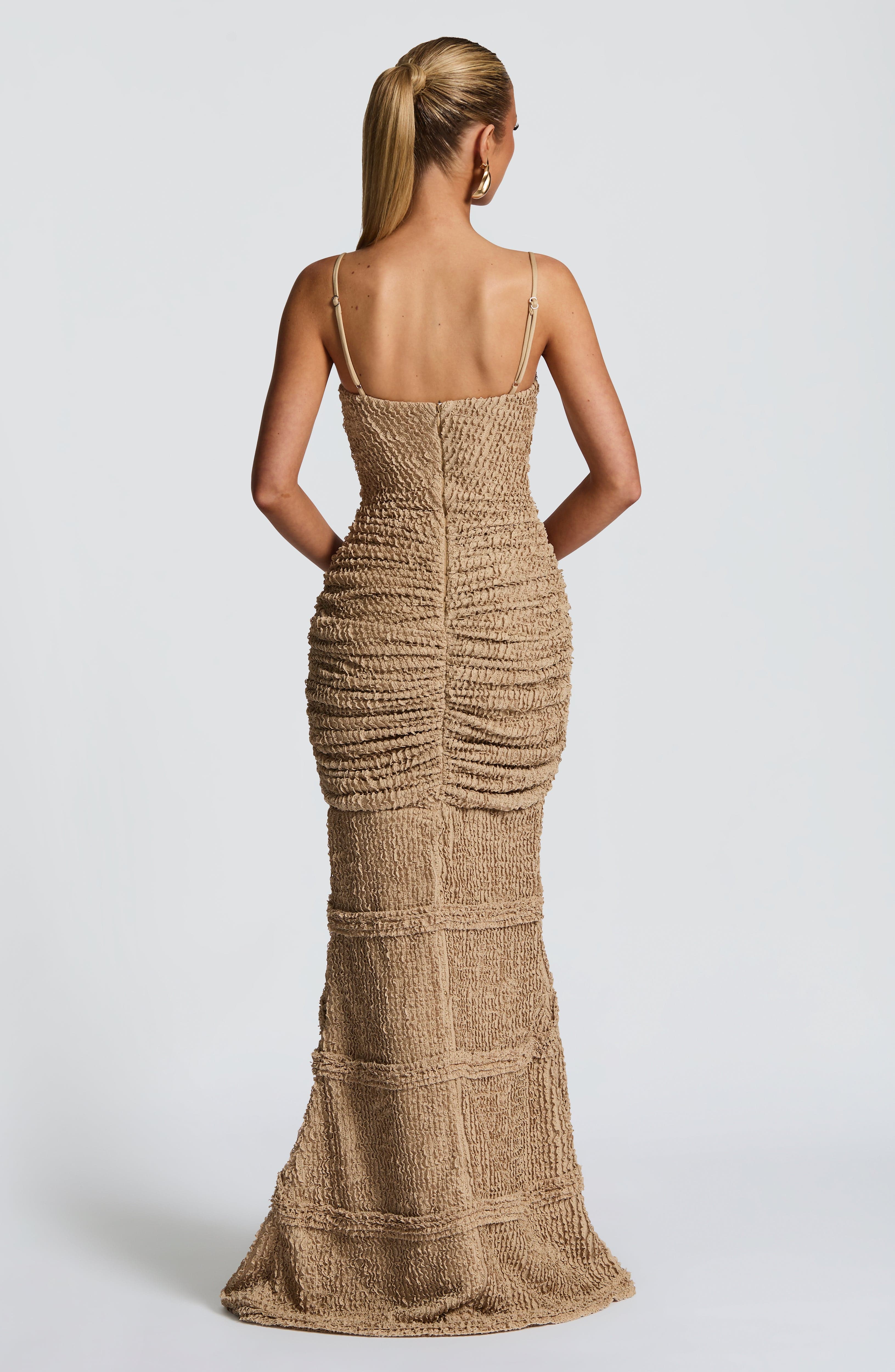 Lysandra Maxi Dress - Beige - Image 4