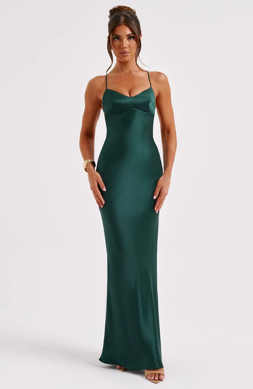 Malika Maxi Dress - Emerald - Image 8