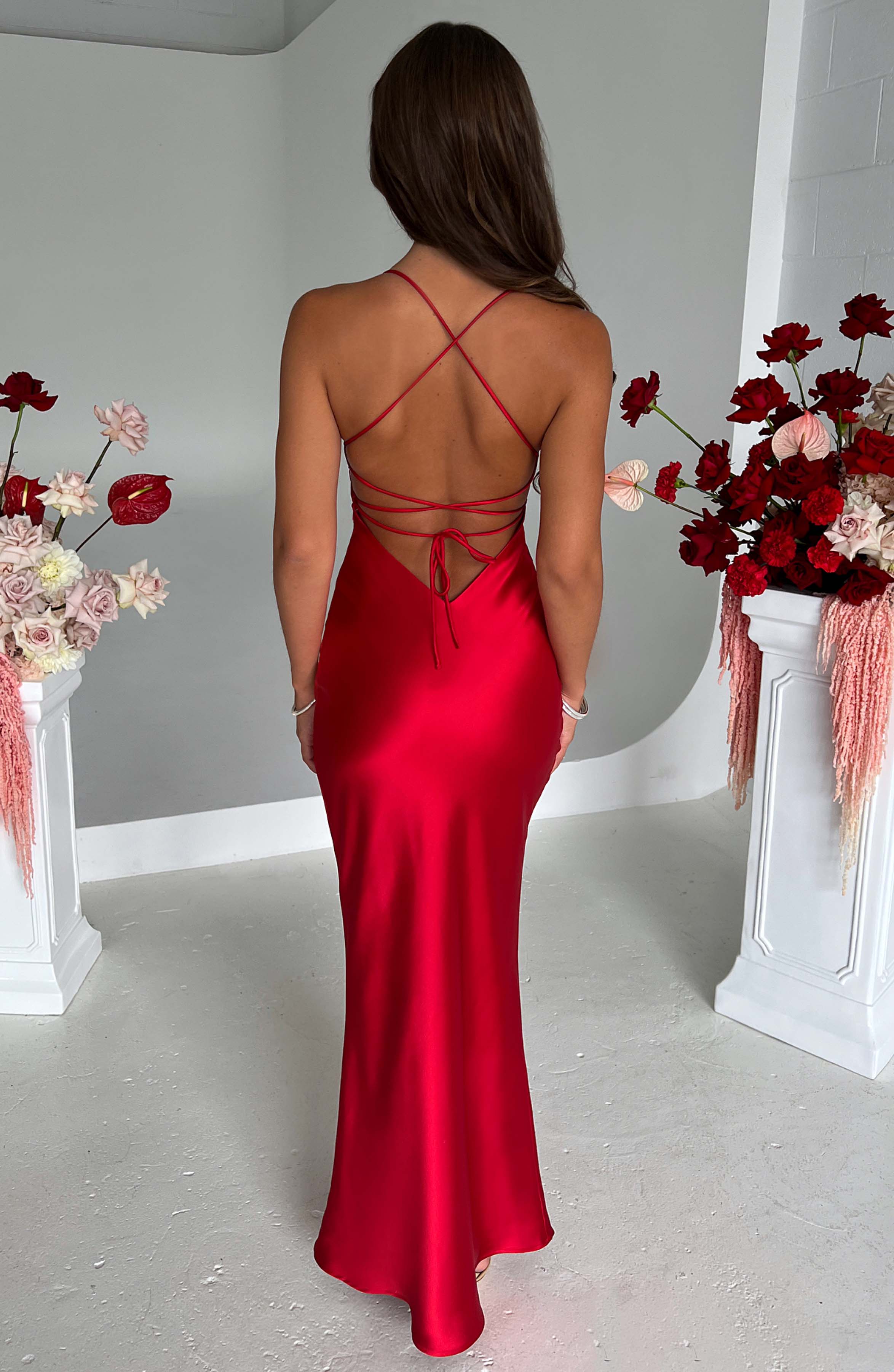 Malika Maxi Dress - Red - Image 6