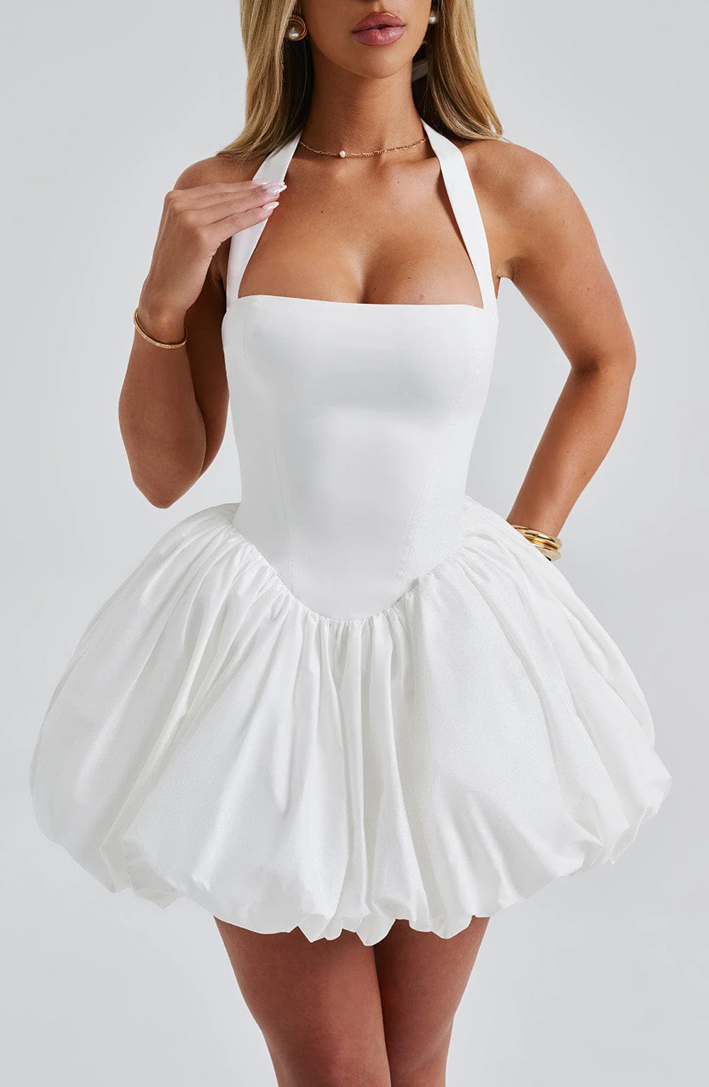 Maricia Mini Dress - Ivory - Image 5