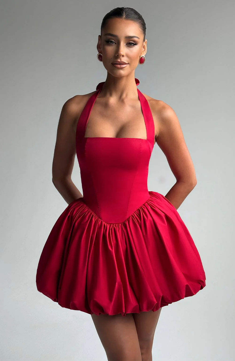 Maricia Mini Dress - Red - Image 10