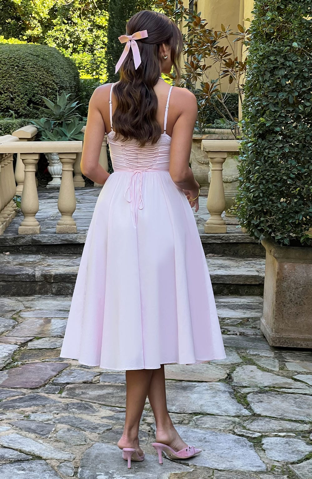 Mariella Midi Dress - Blush - Image 5