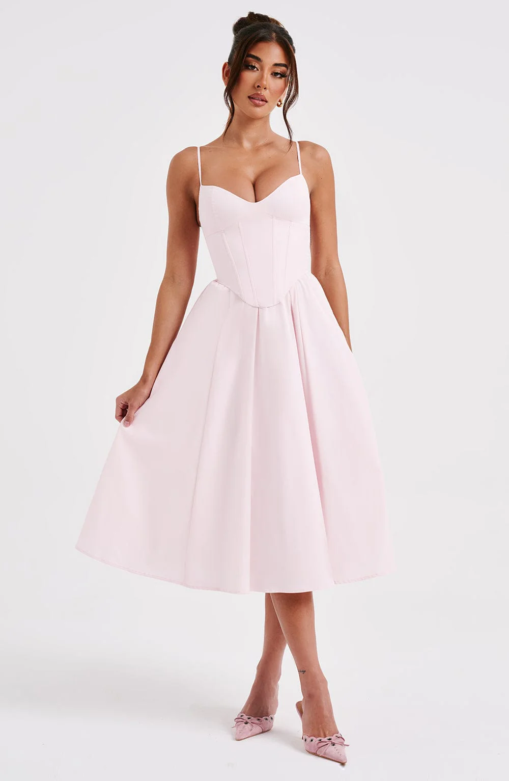 Mariella Midi Dress - Blush - Image 7