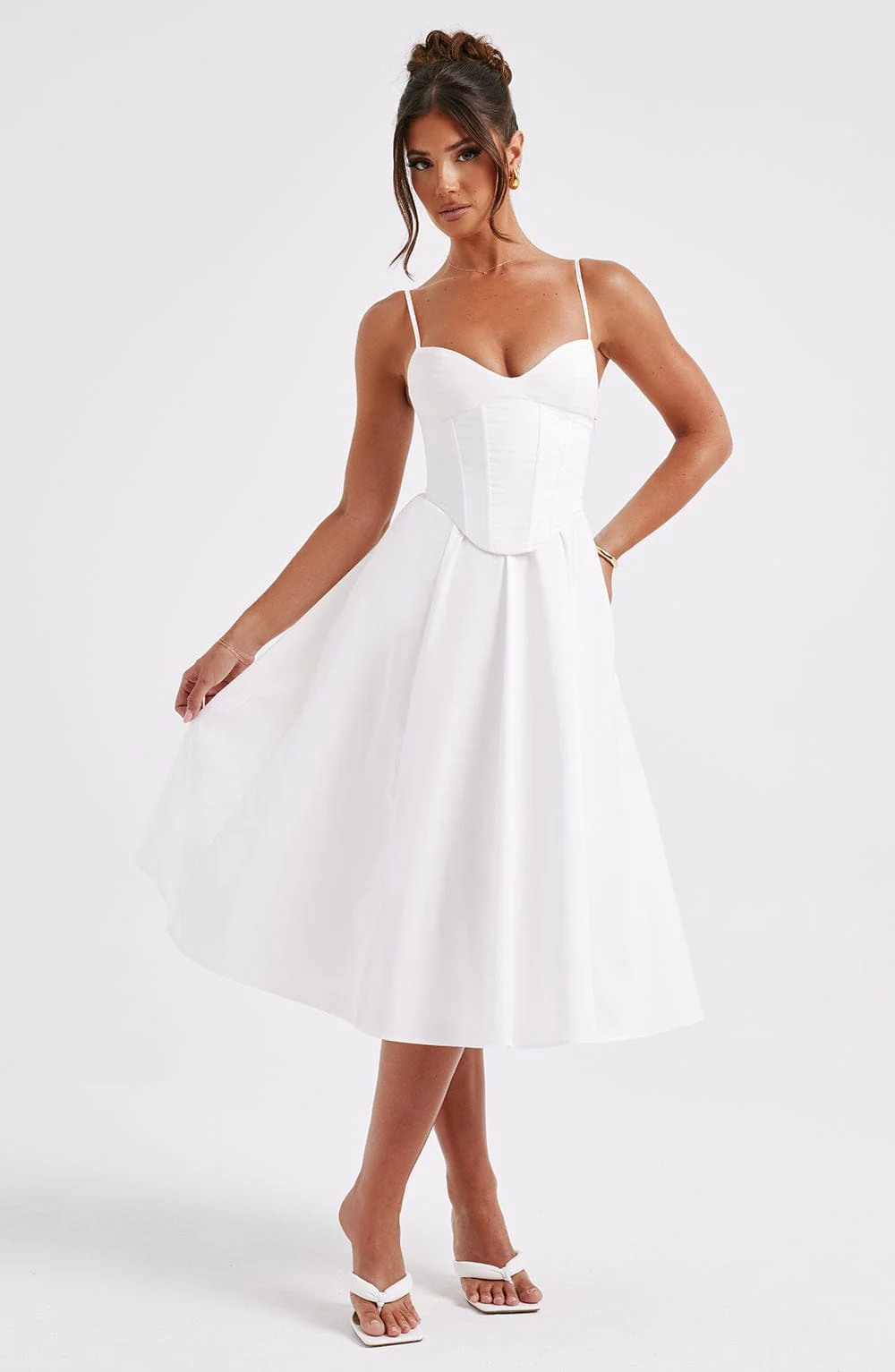 Mariella Midi Dress - Ivory - Image 6