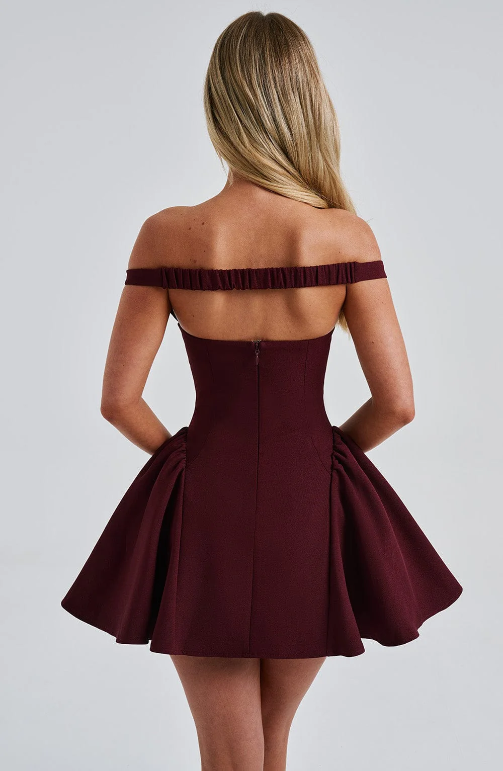 Marla Mini Dress - Cherry Lacquer - Image 4