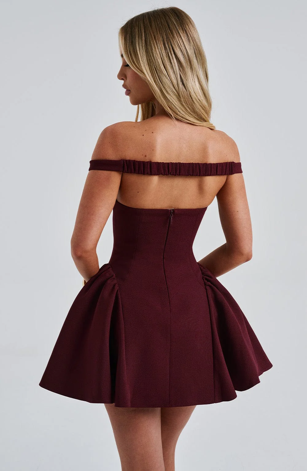 Marla Mini Dress - Cherry Lacquer - Image 8