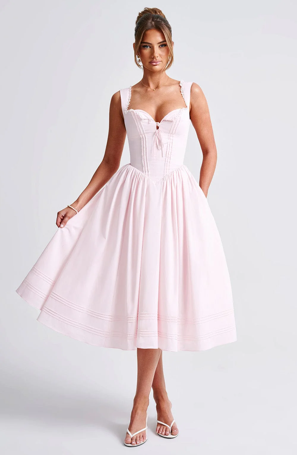Marlena Midi Dress - Blush - Image 9