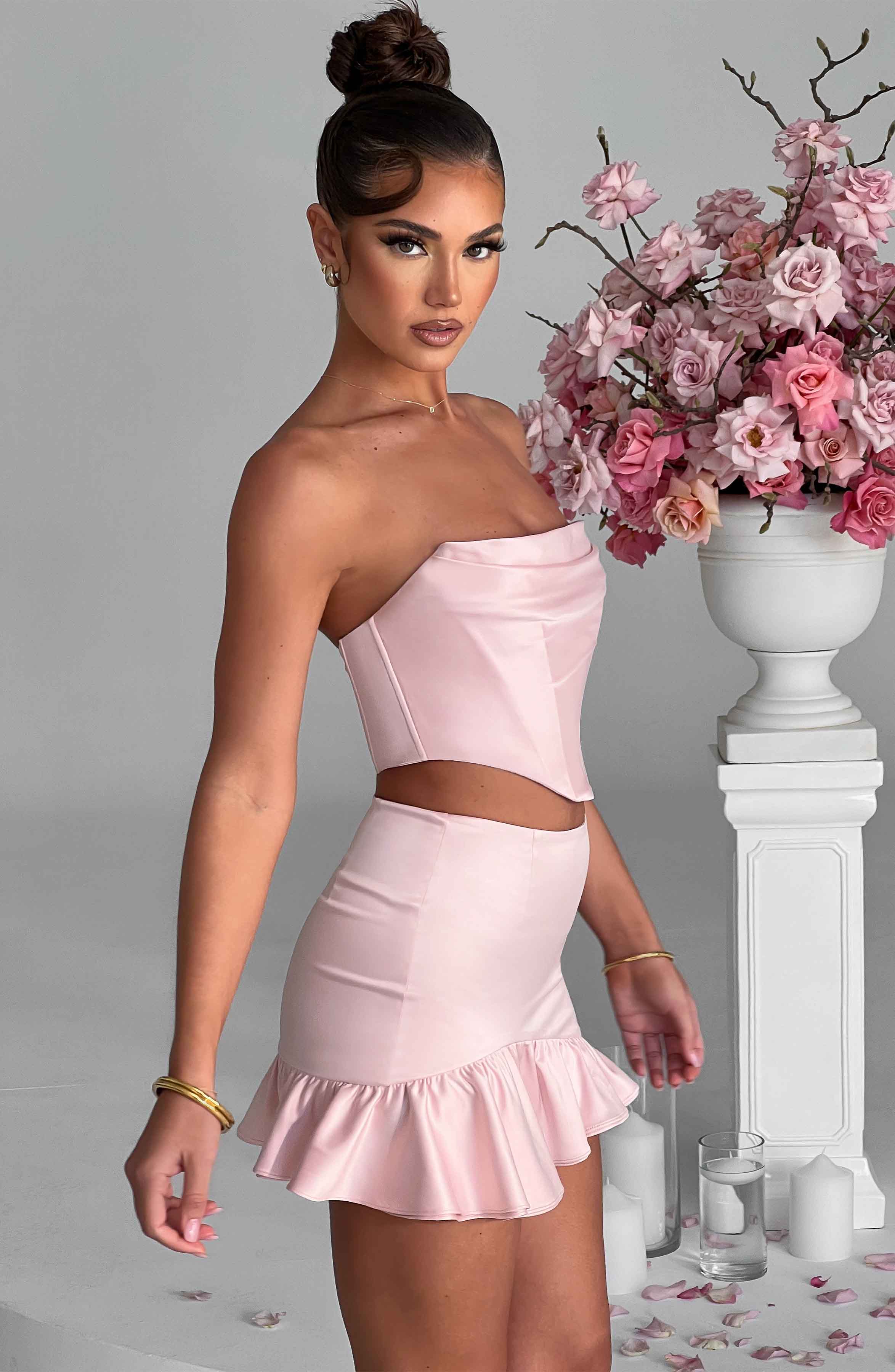 Maura Mini Skirt - Blush - Image 2