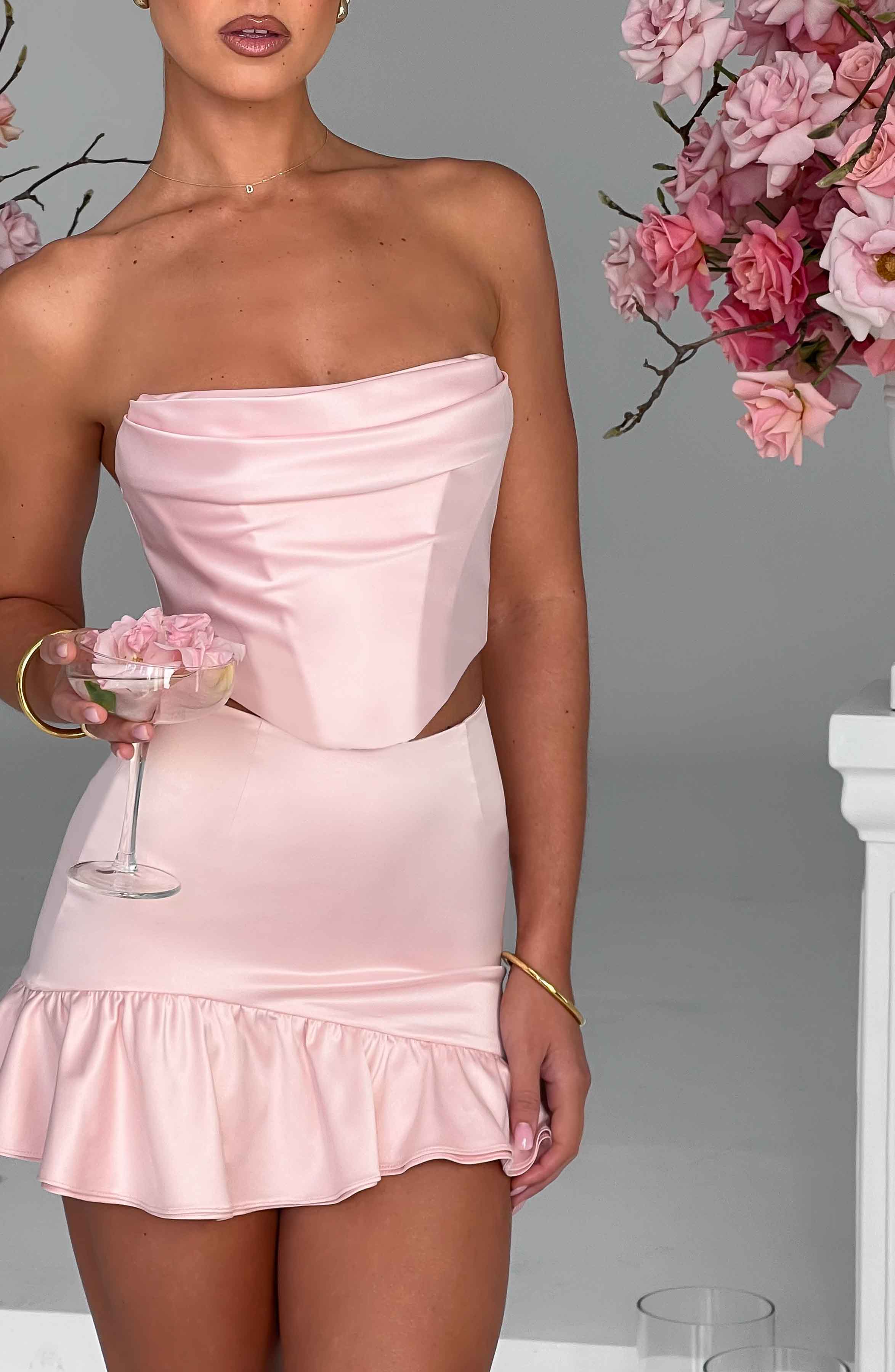Maura Mini Skirt - Blush - Image 3
