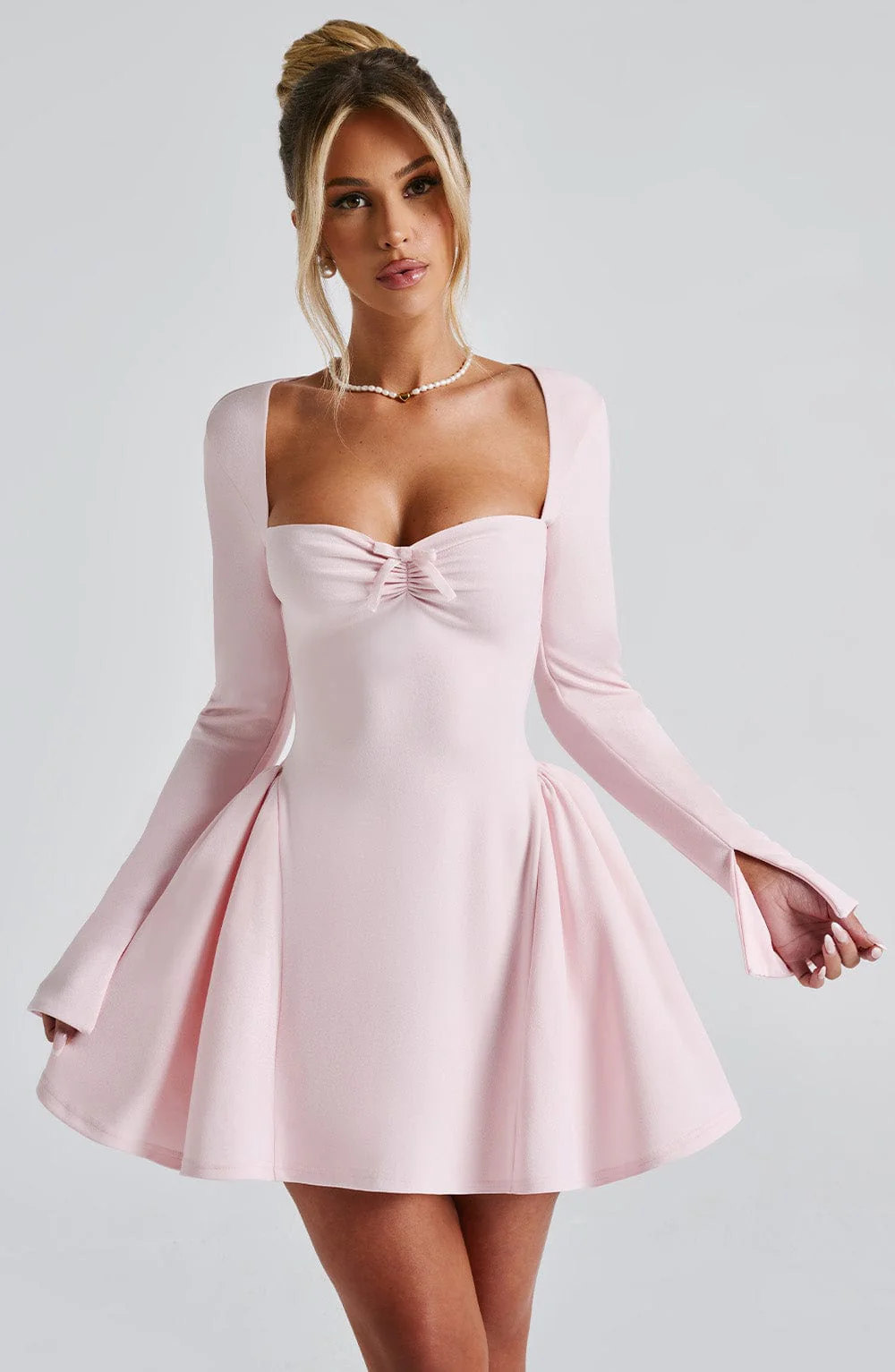 Megan Mini Dress - Blush - Image 10