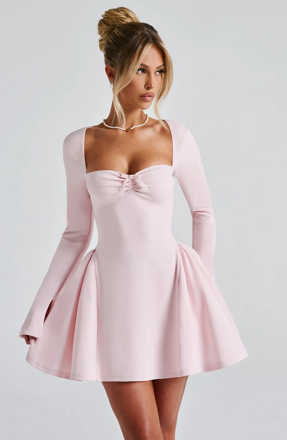 Megan Mini Dress - Blush - Image 11