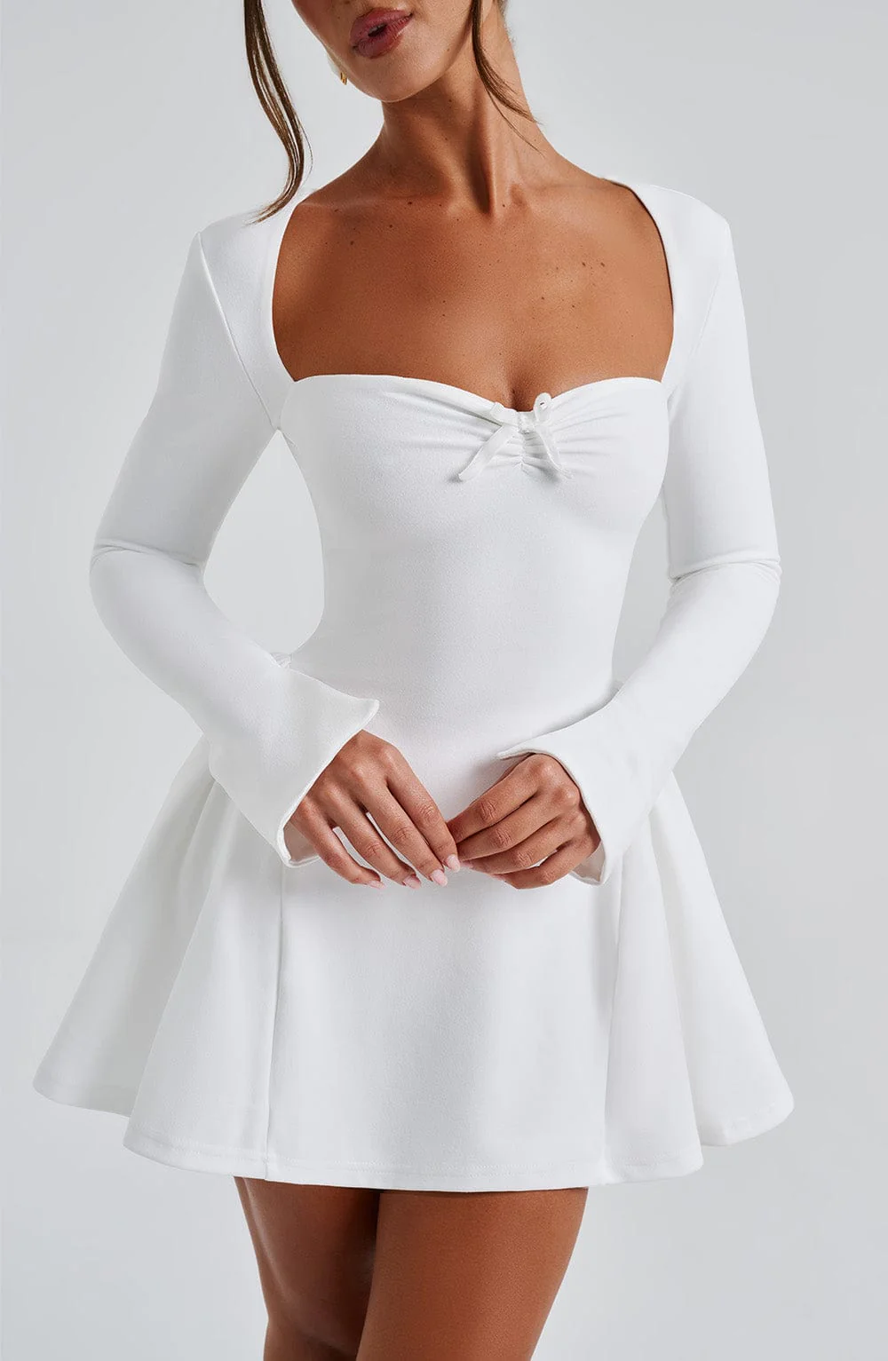 Megan Mini Dress - Ivory - Image 5
