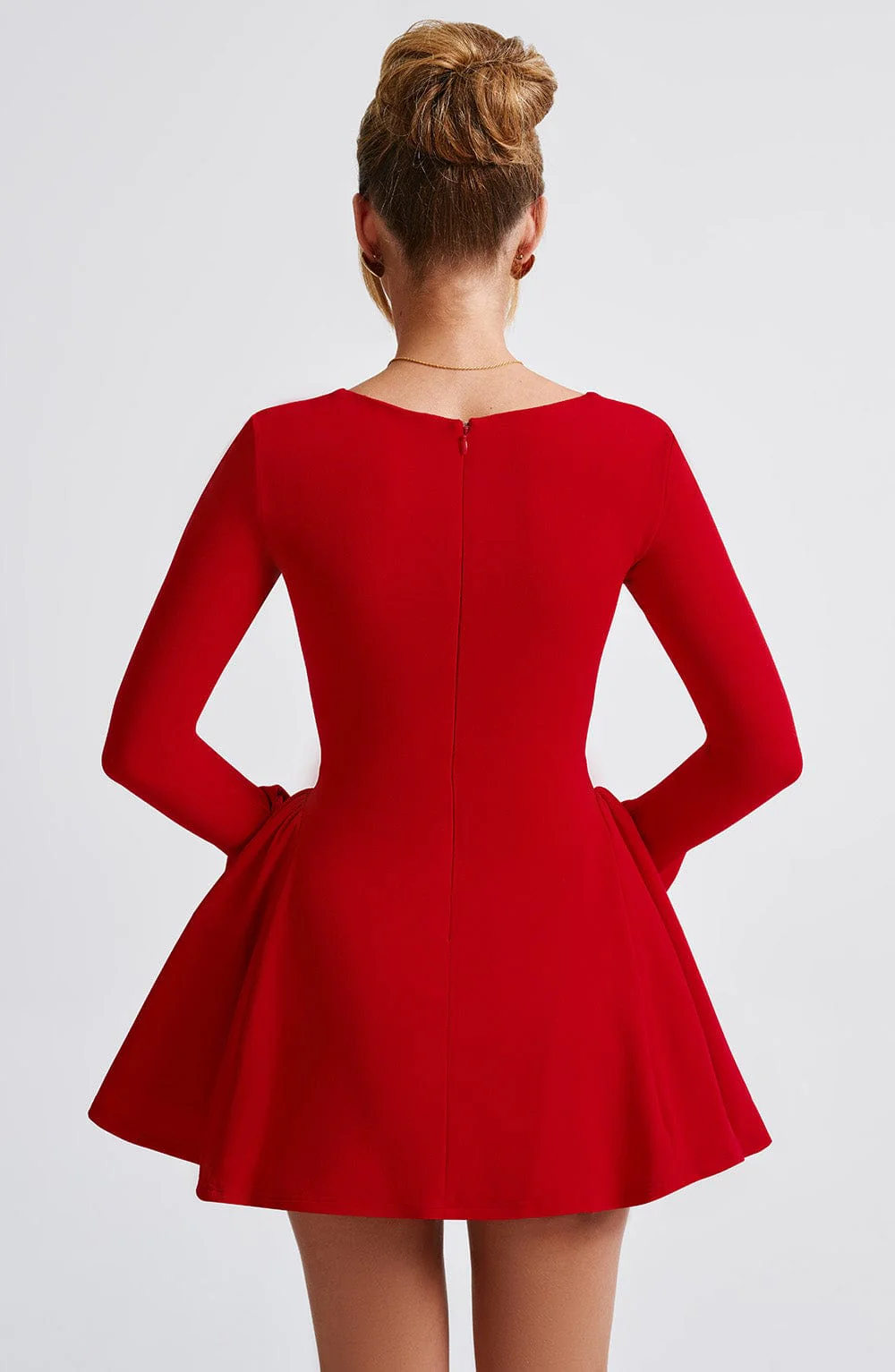 Megan Mini Dress - Red - Image 4