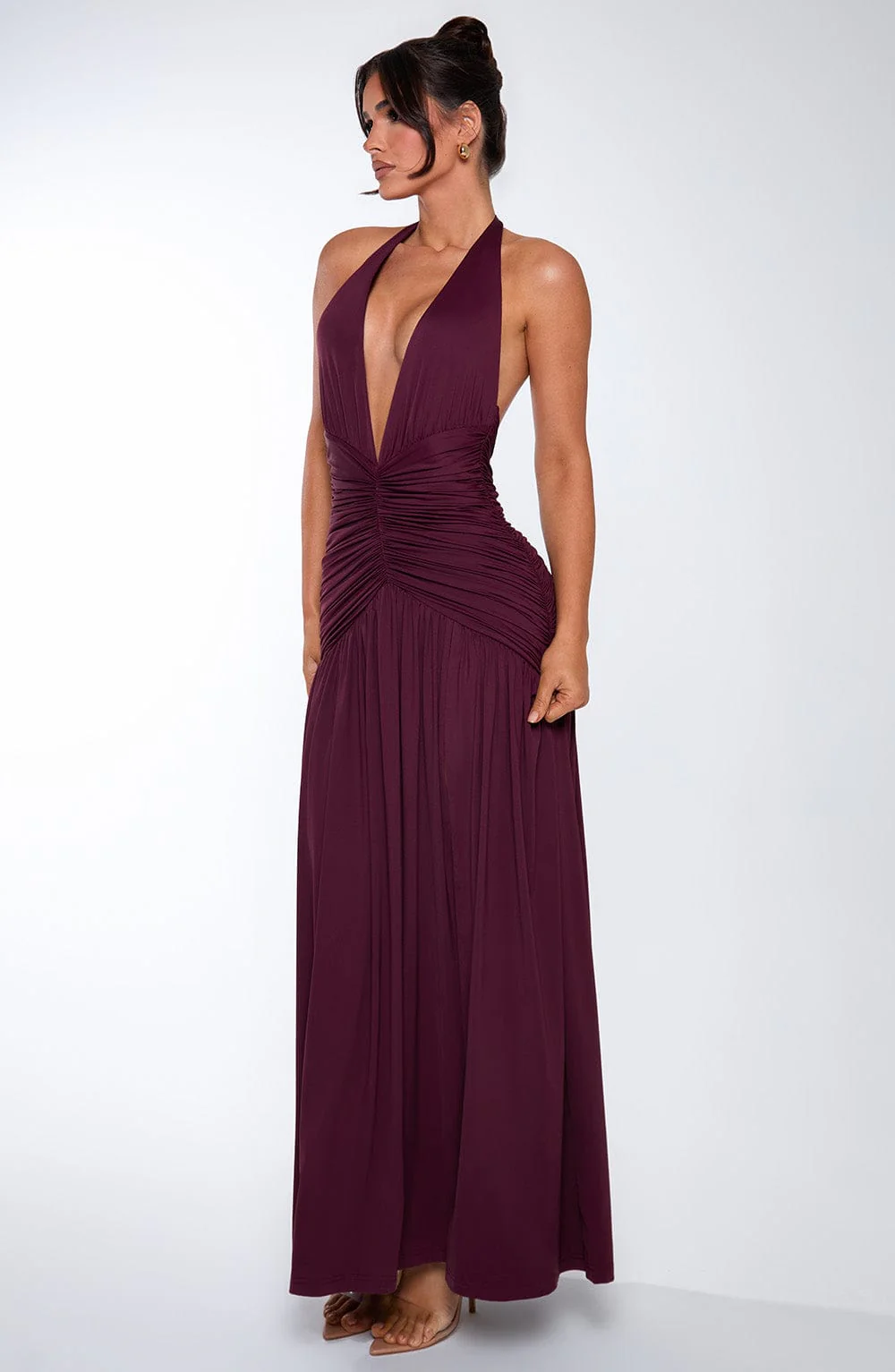 Melania Maxi Dress - Cherry Lacquer - Image 15