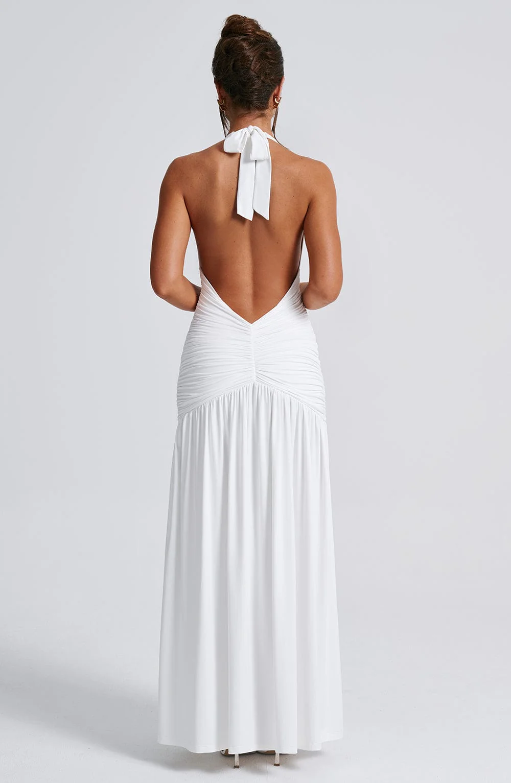 Melania Maxi Dress - White - Image 9