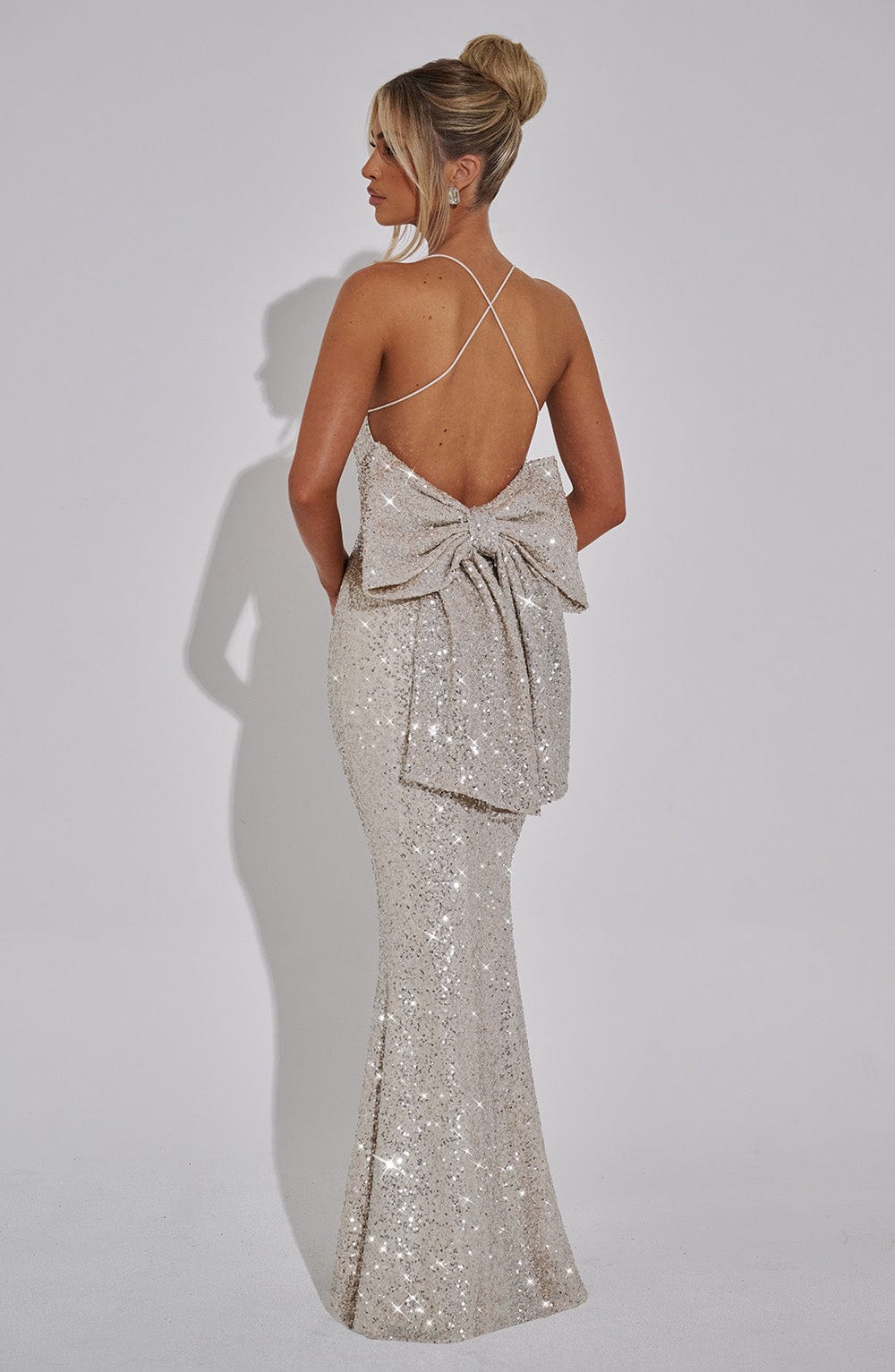 Meridith Maxi Dress - Champagne - Image 11