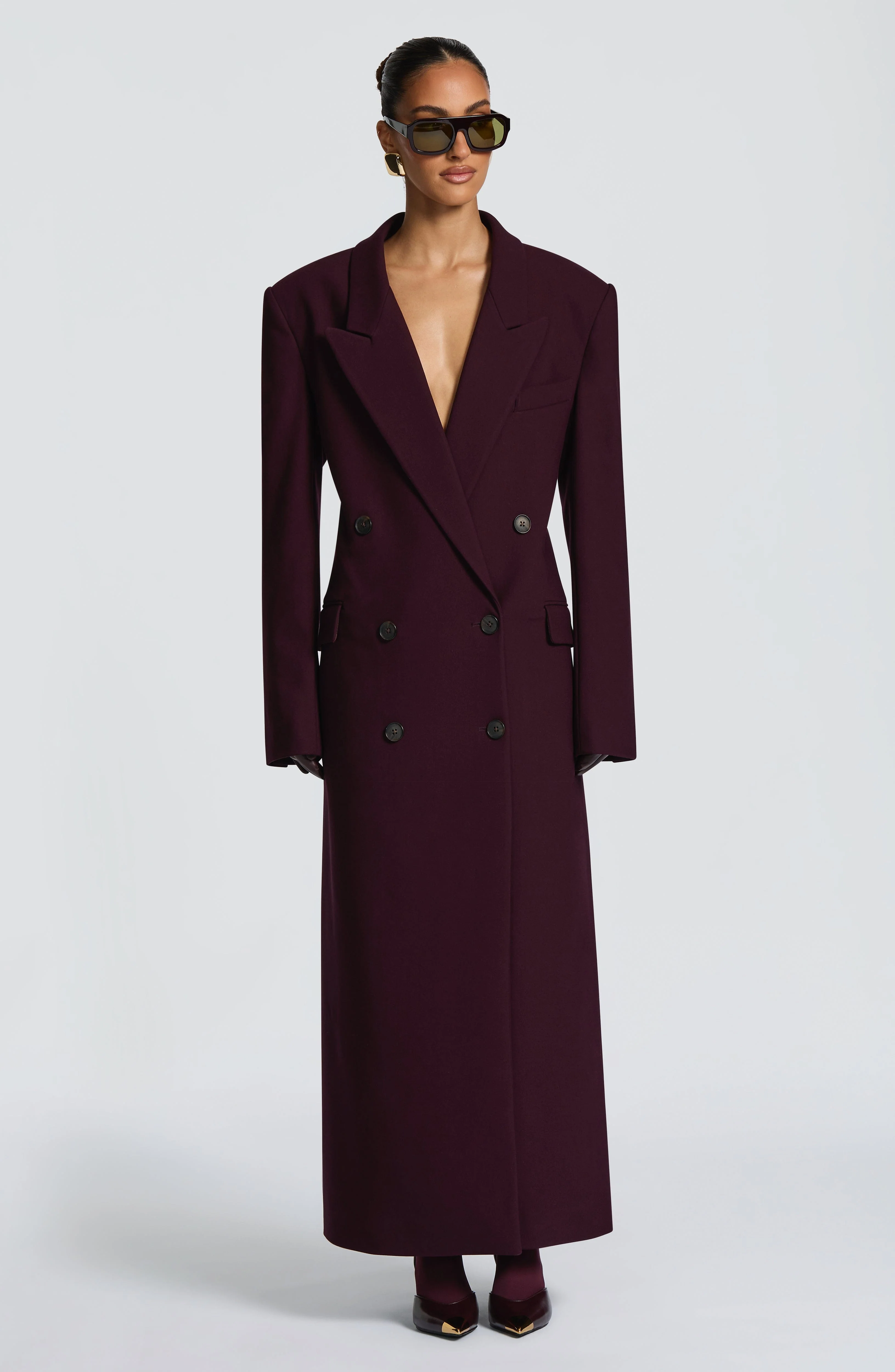 Michelle Coat - Plum - Image 4