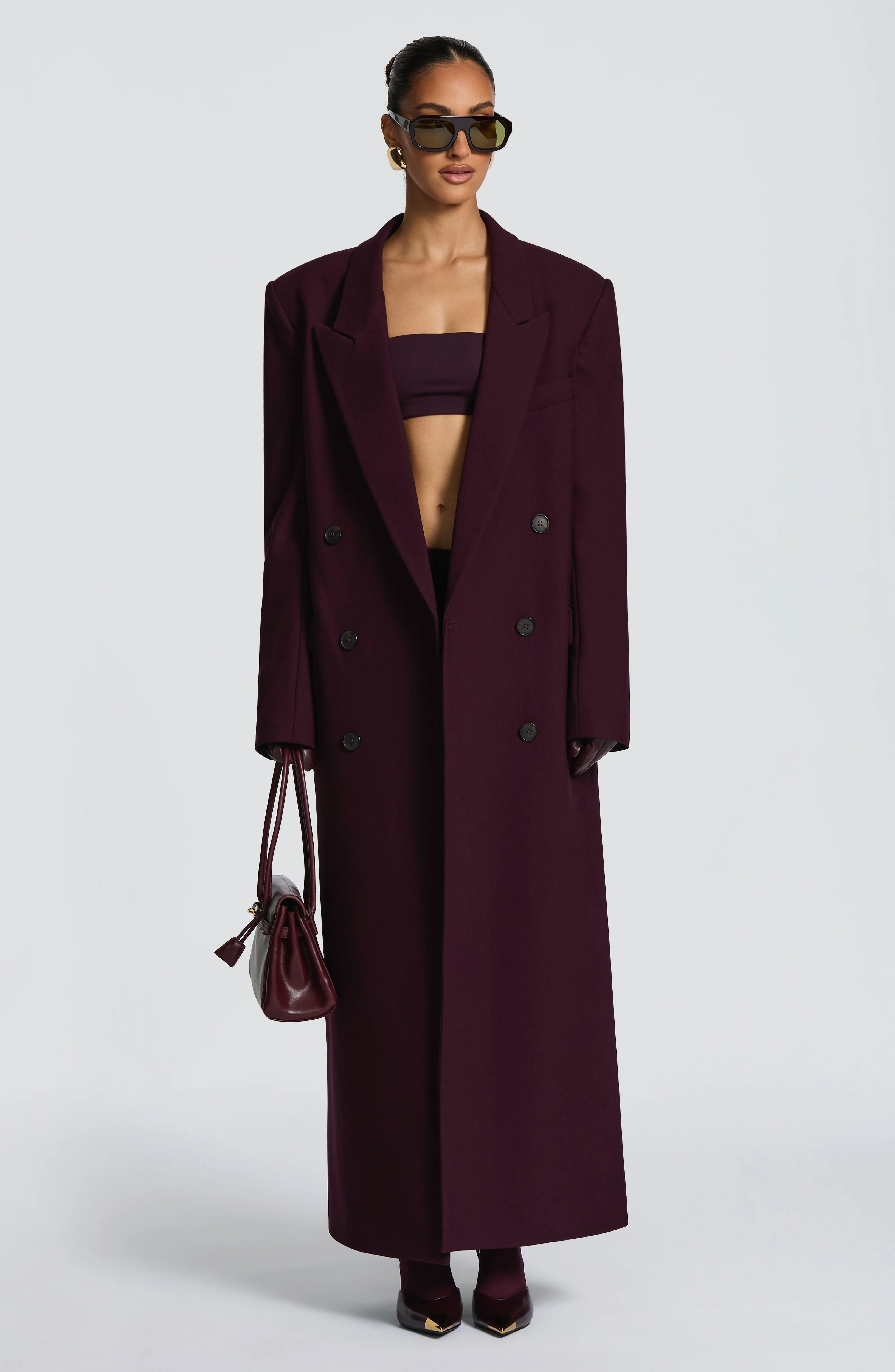 Michelle Coat - Plum - Image 6