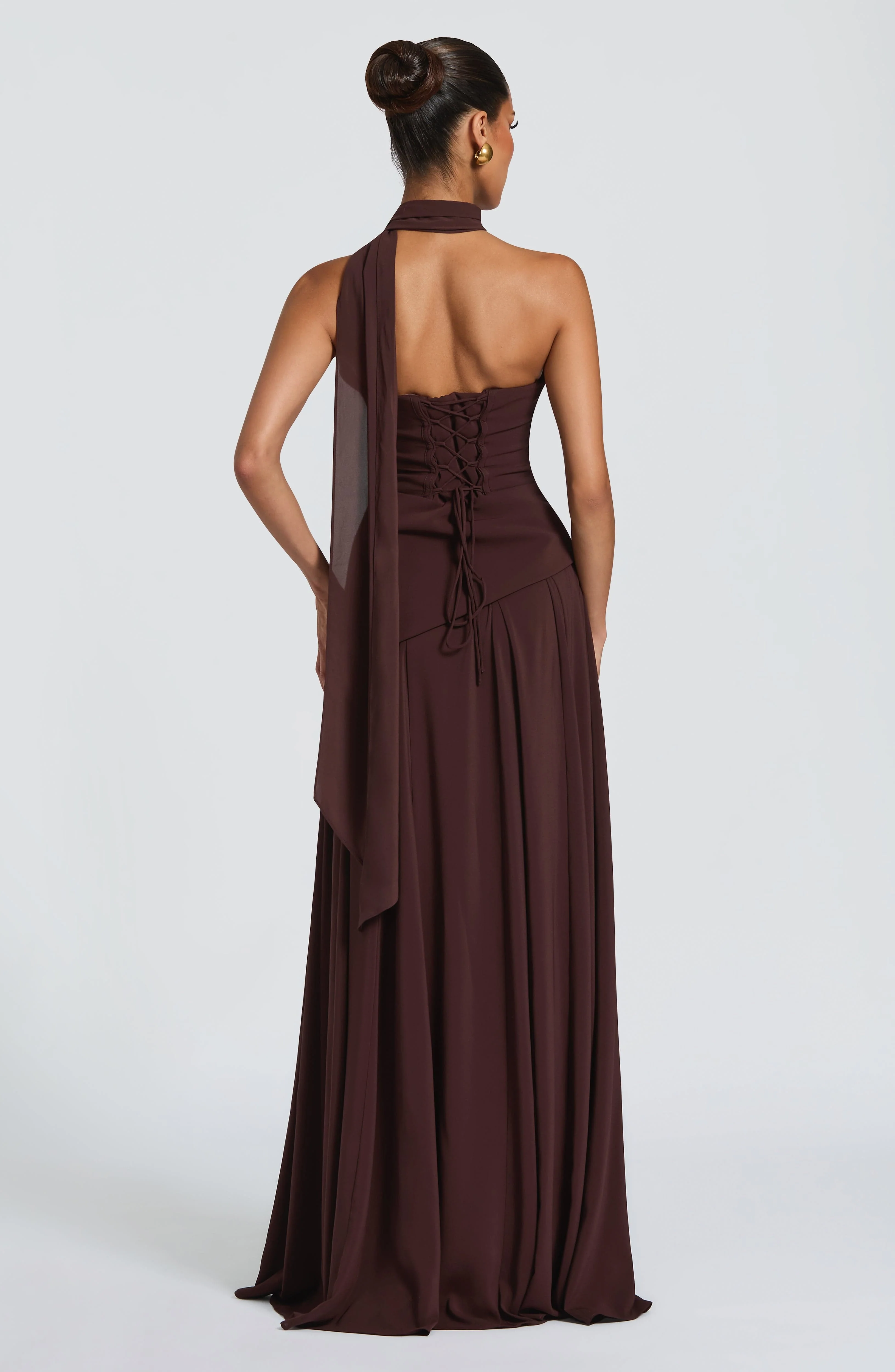 Mila Scarf - Plum Brown - Image 3