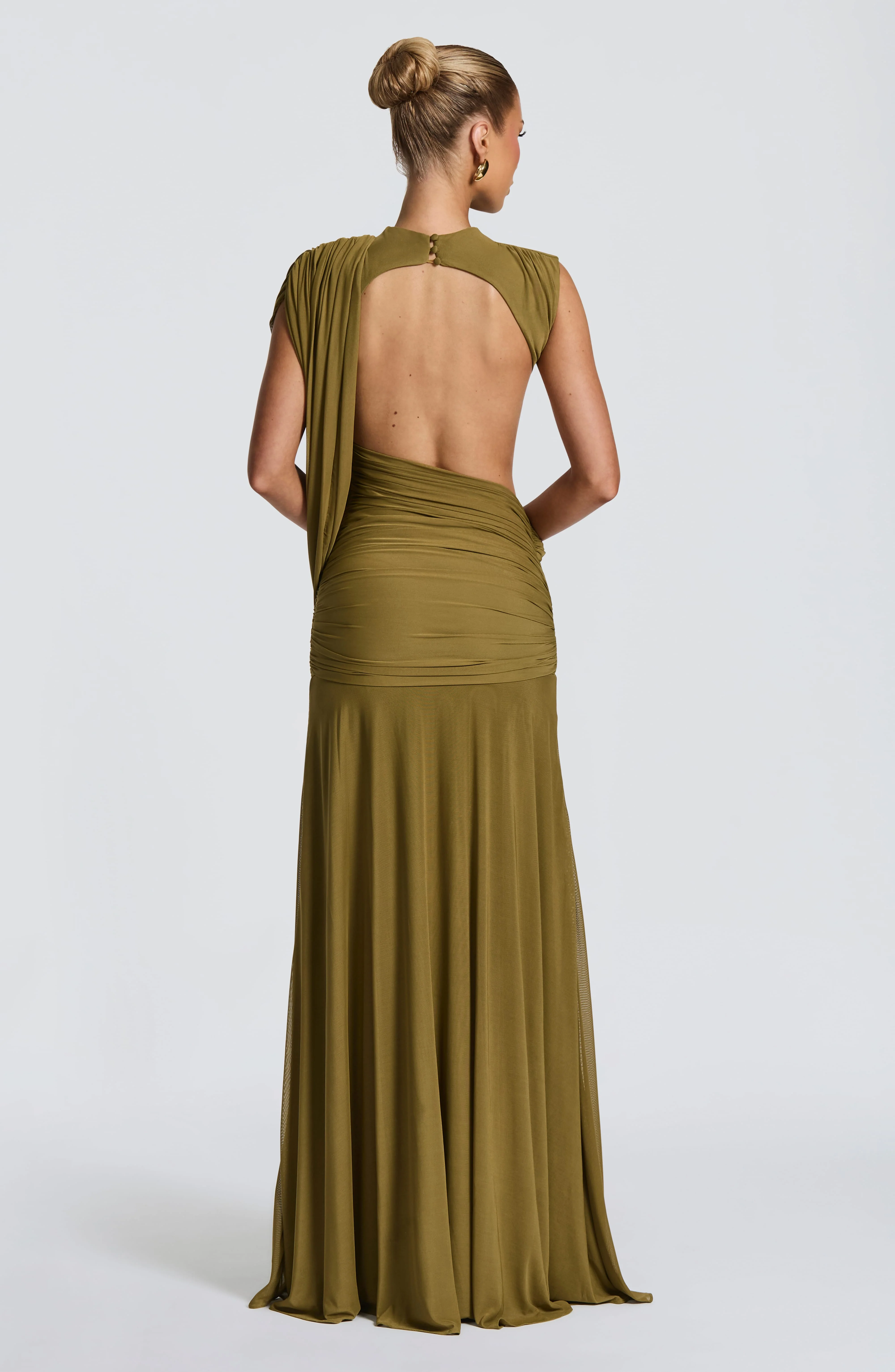 Mireya Maxi Dress - Deep Olive - Image 2