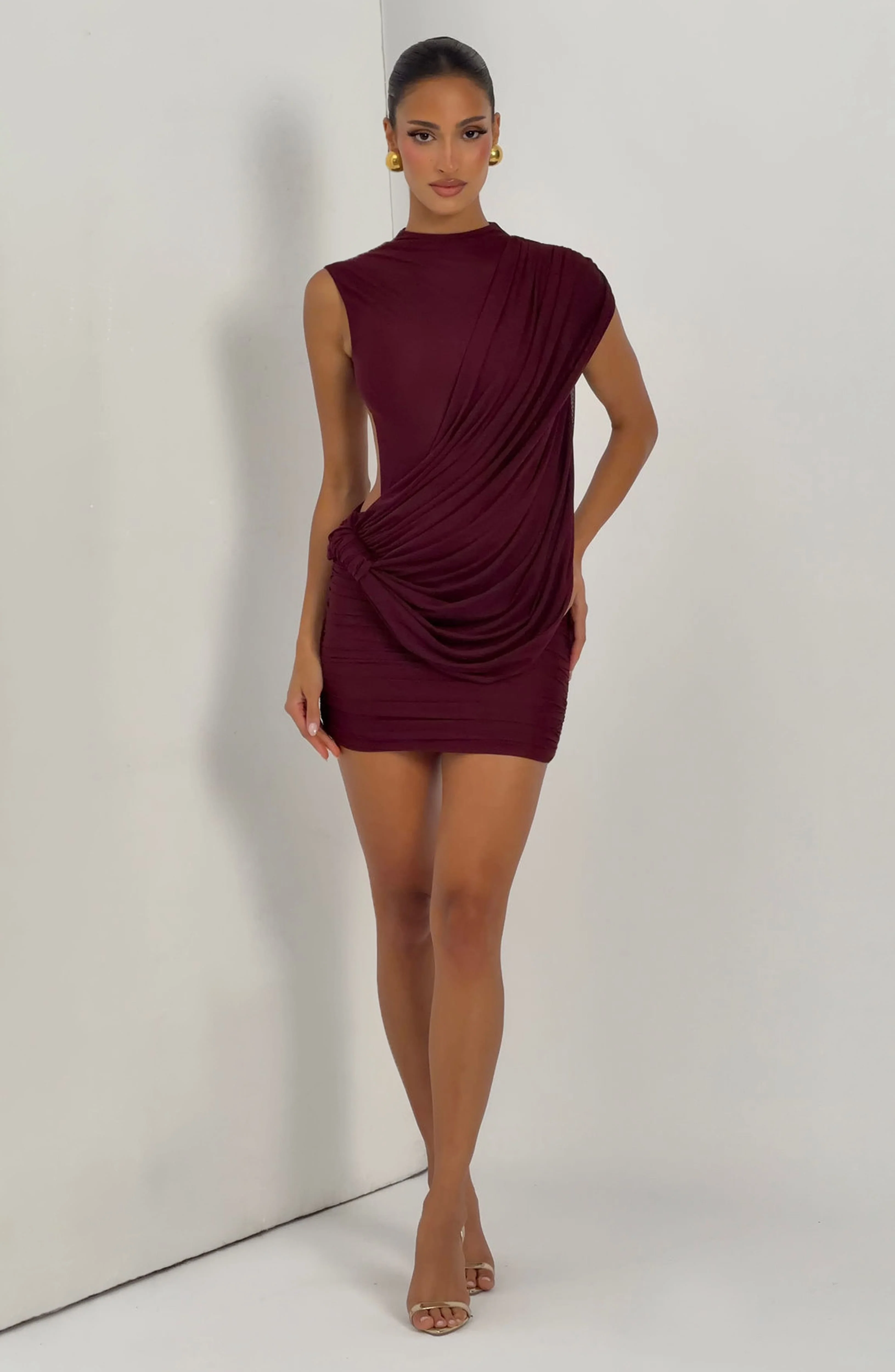 Mireya Mini Dress - Cherry Lacquer - Image 7