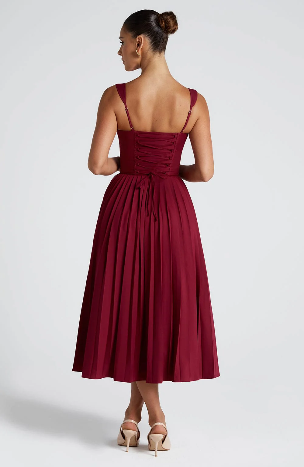 Natassia Midi Dress - Berry - Image 2
